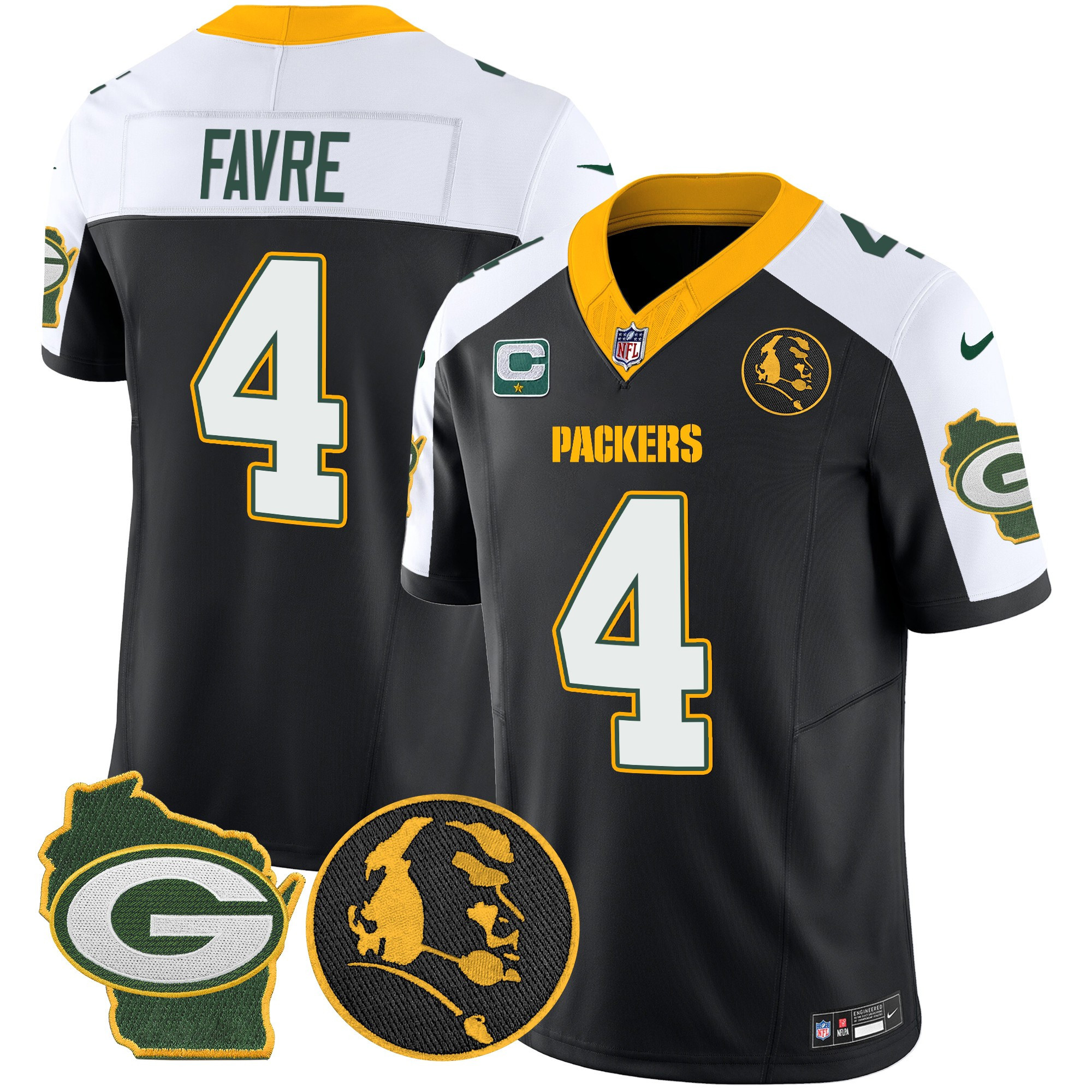 Men's Green Bay Packers John Madden & Home Patch Vapor Limited Jersey - All Stitched - Image 6