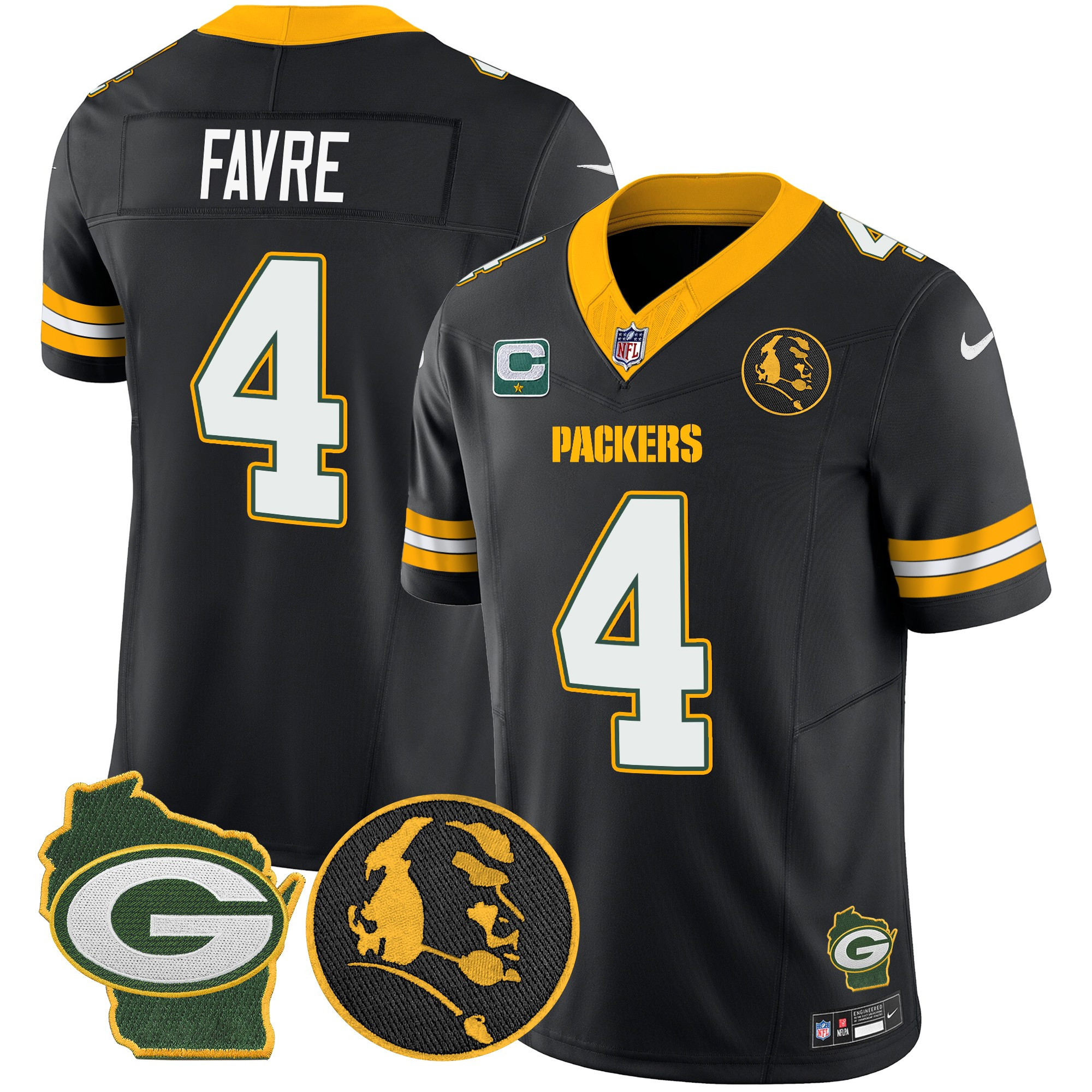 Men's Green Bay Packers John Madden & Home Patch Vapor Limited Jersey - All Stitched - Image 38