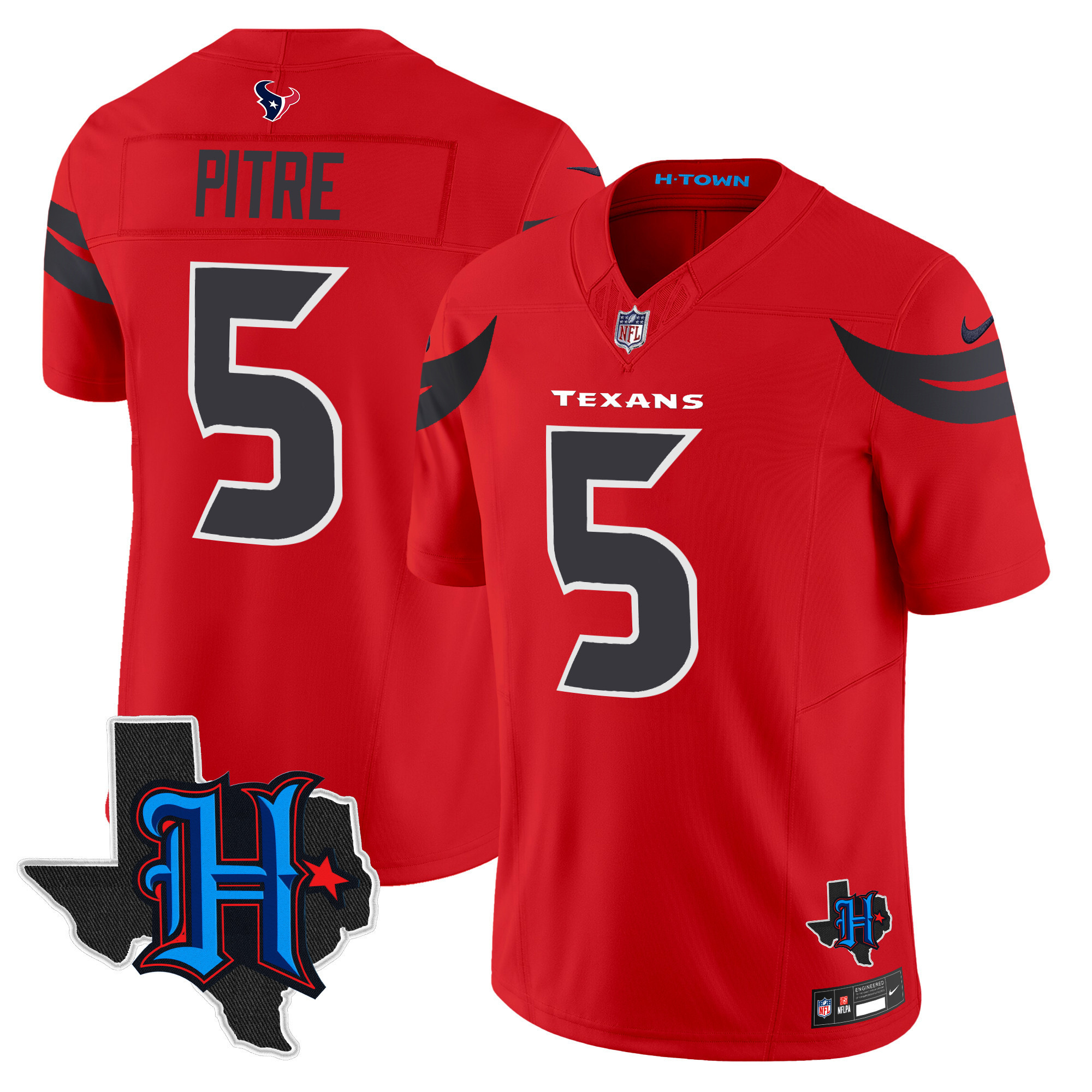 Men's Houston Texans 2024 Texas Patch Vapor Limited Jersey V3 - All Stitched - Image 24