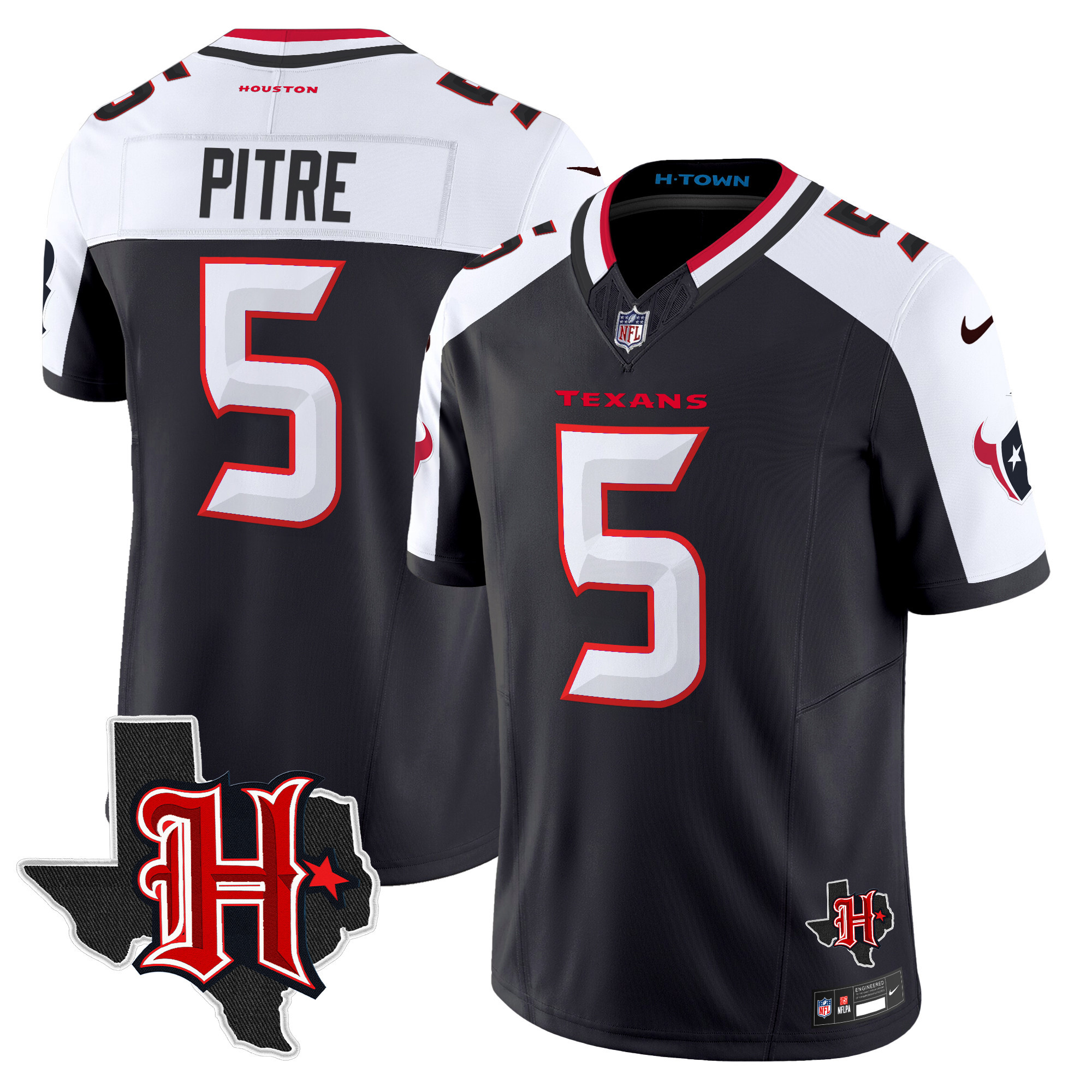 Men's Houston Texans 2024 Texas Patch Vapor Limited Jersey V5 - All Stitched - Image 23