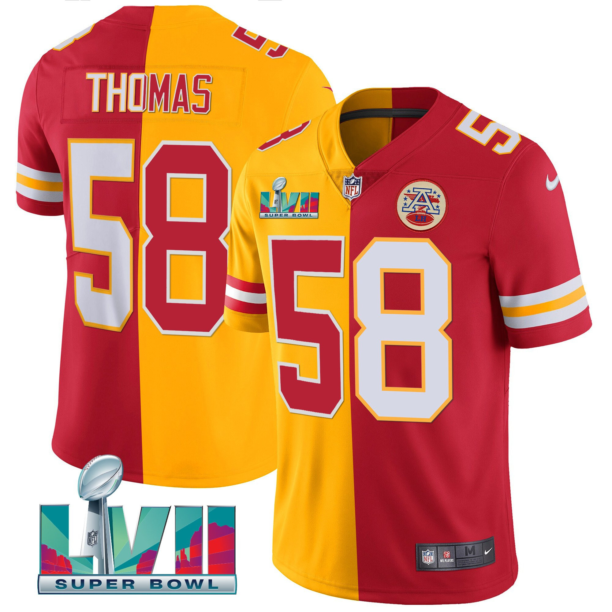 Men's Kansas City Chiefs Super Bowl LVII Vapor Player Jersey - All Stitched - Image 28