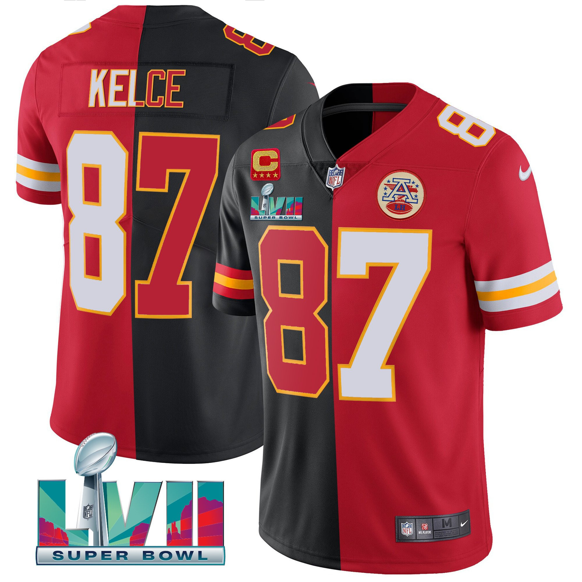Men's Kansas City Chiefs Super Bowl LVII Vapor Player Jersey - All Stitched - Image 20