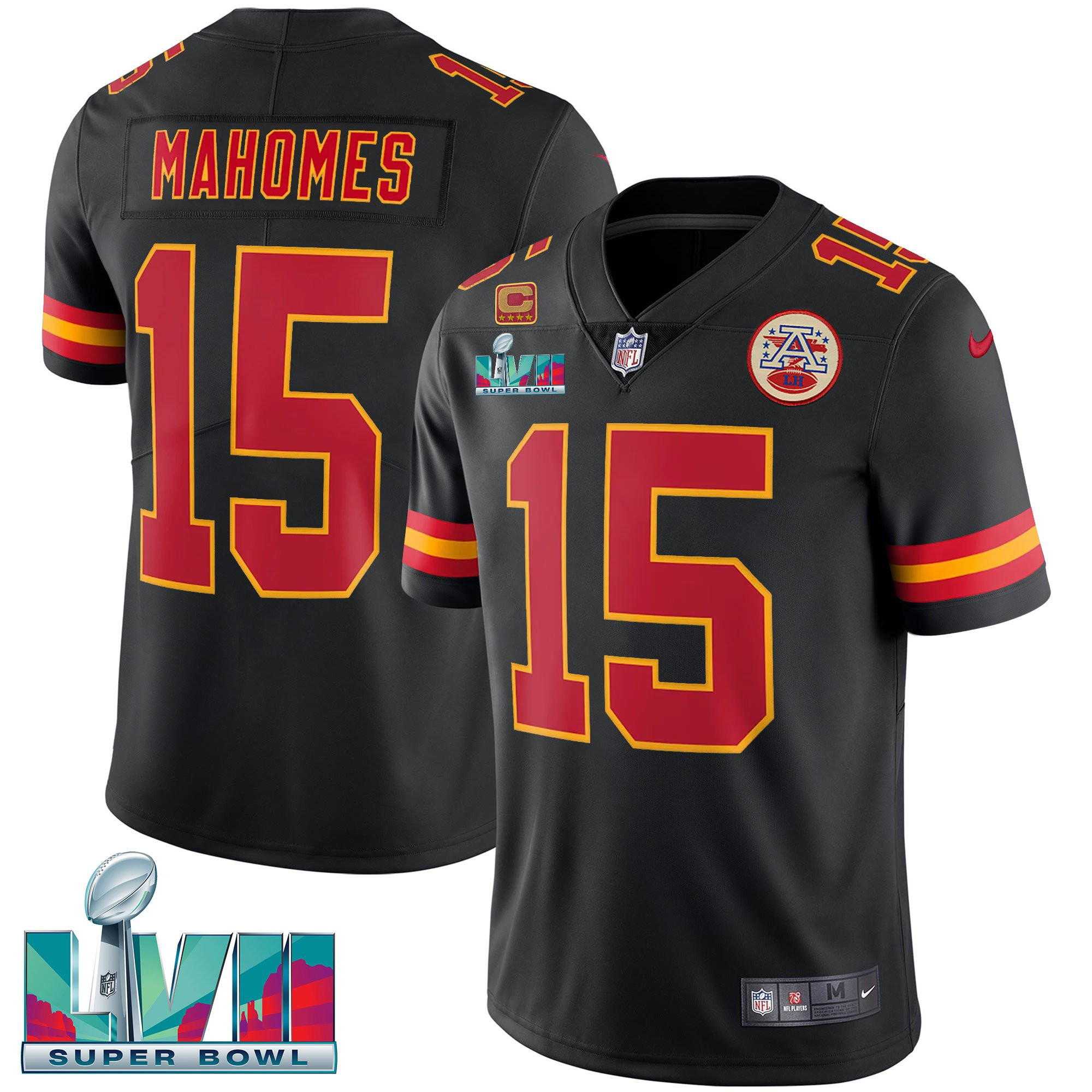 Men's Kansas City Chiefs Super Bowl LVII Vapor Player Jersey - All Stitched - Image 7