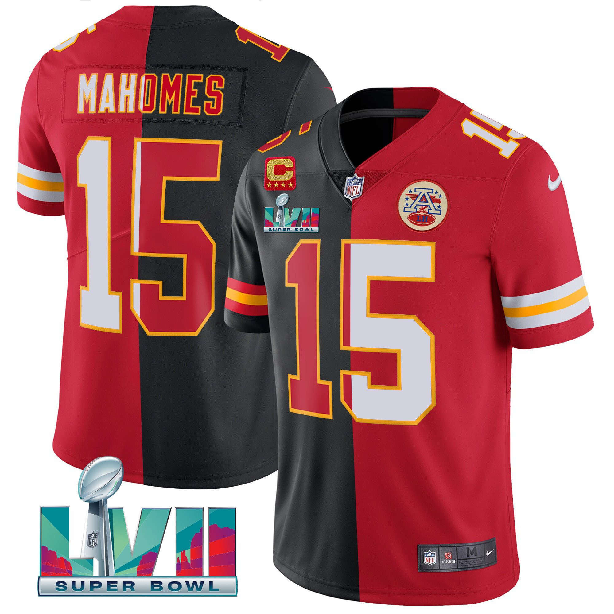 Men's Kansas City Chiefs Super Bowl LVII Vapor Player Jersey - All Stitched - Image 19