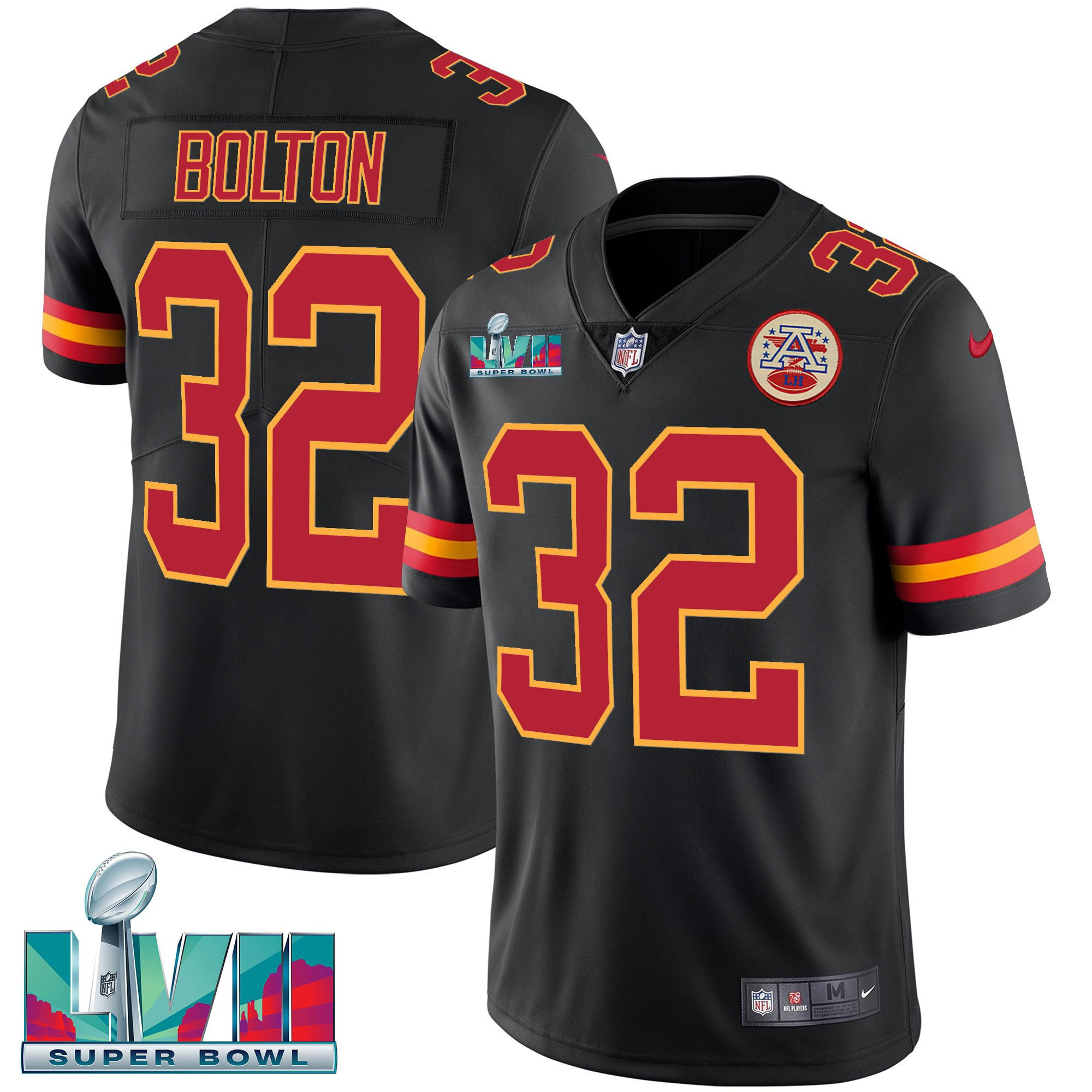 Men's Kansas City Chiefs Super Bowl LVII Vapor Player Jersey - All Stitched - Image 9