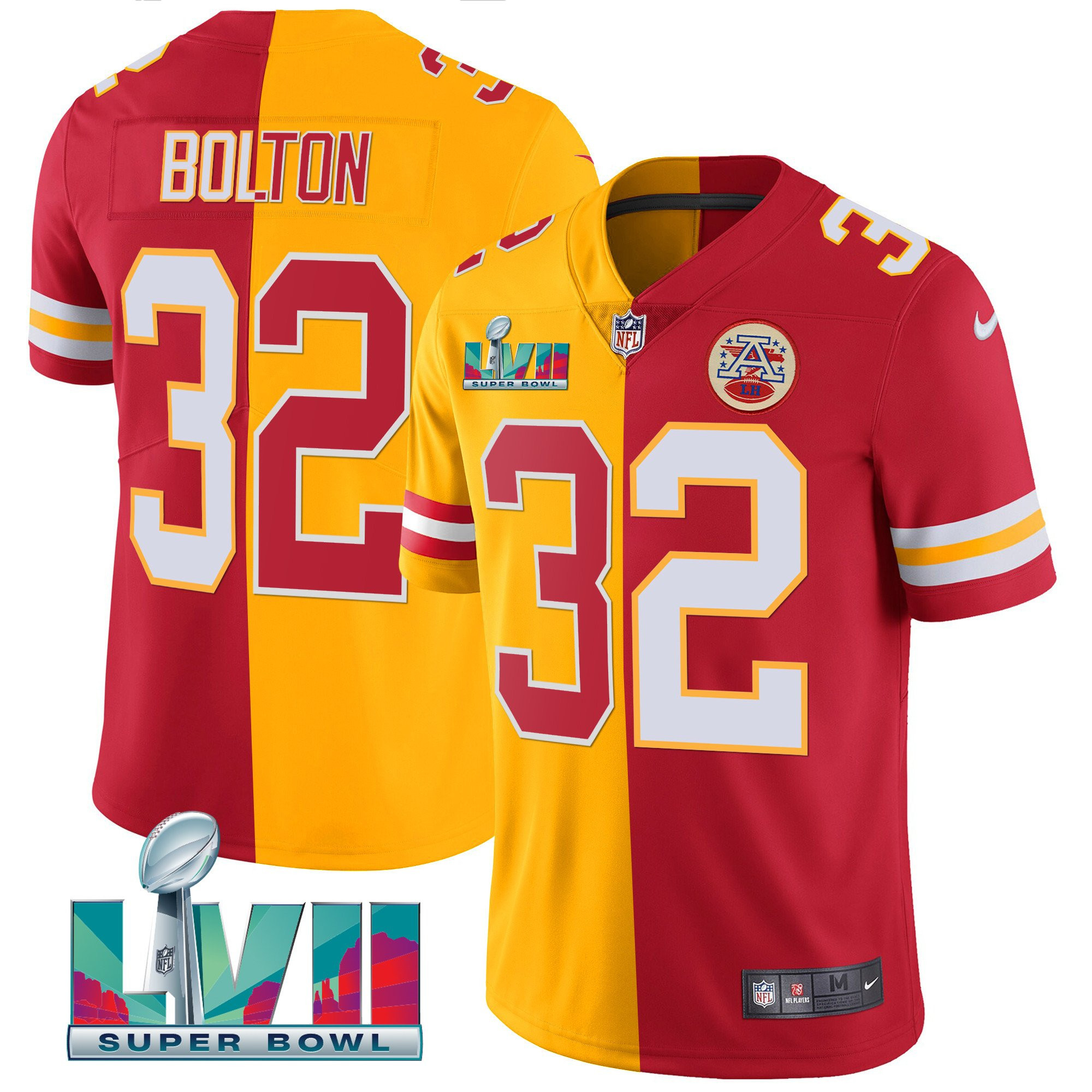 Men's Kansas City Chiefs Super Bowl LVII Vapor Player Jersey - All Stitched - Image 27