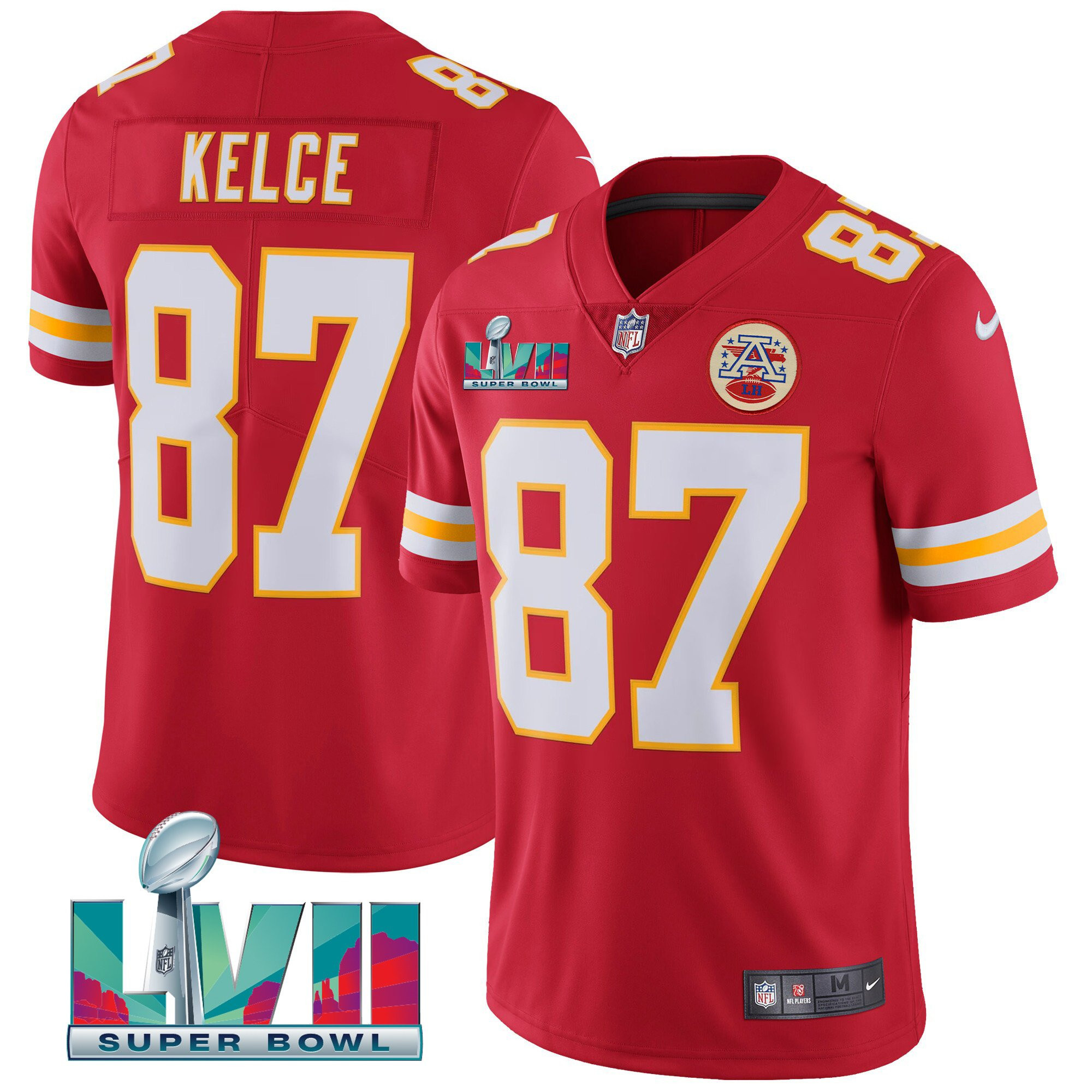 Men's Kansas City Chiefs Super Bowl LVII Vapor Player Jersey - All Stitched - Image 2