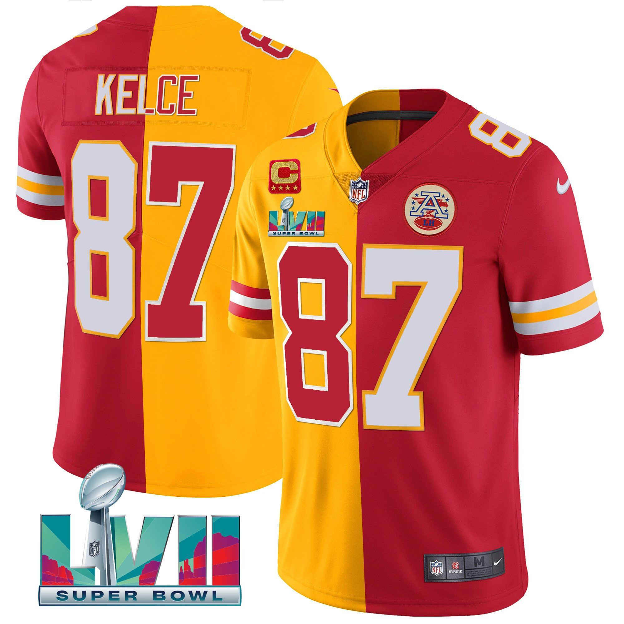 Men's Kansas City Chiefs Super Bowl LVII Vapor Player Jersey - All Stitched - Image 26