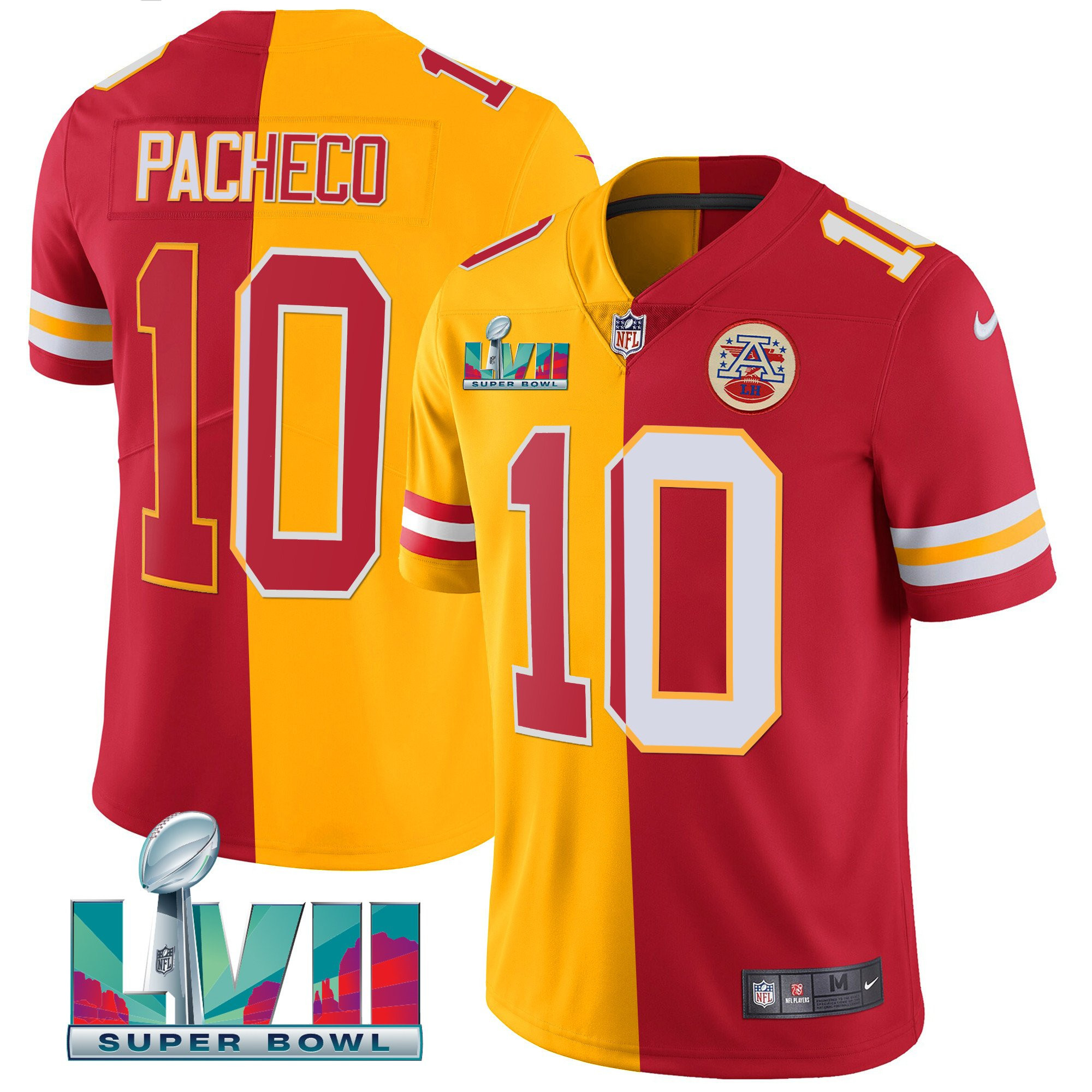 Men's Kansas City Chiefs Super Bowl LVII Vapor Player Jersey - All Stitched - Image 29