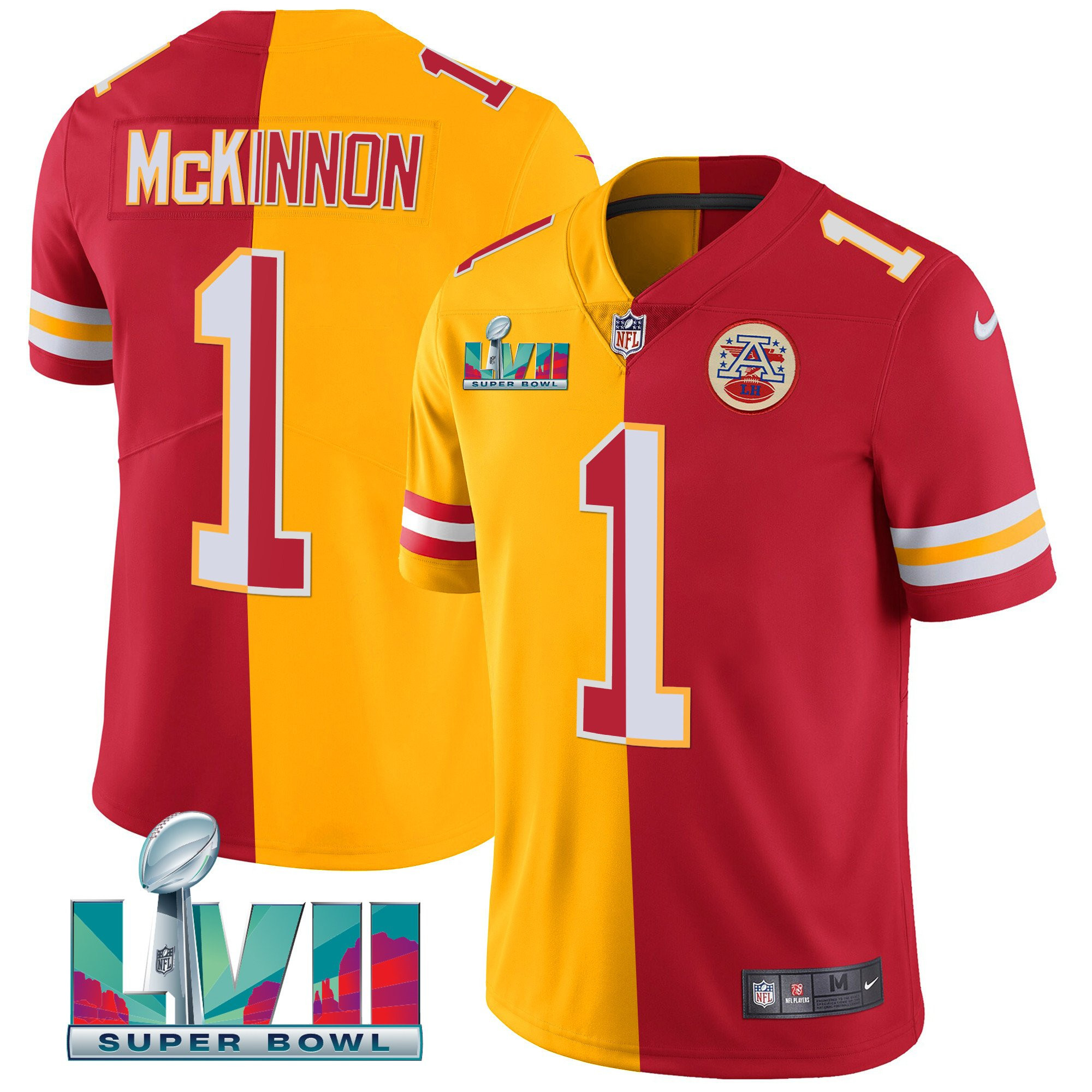 Men's Kansas City Chiefs Super Bowl LVII Vapor Player Jersey - All Stitched - Image 30