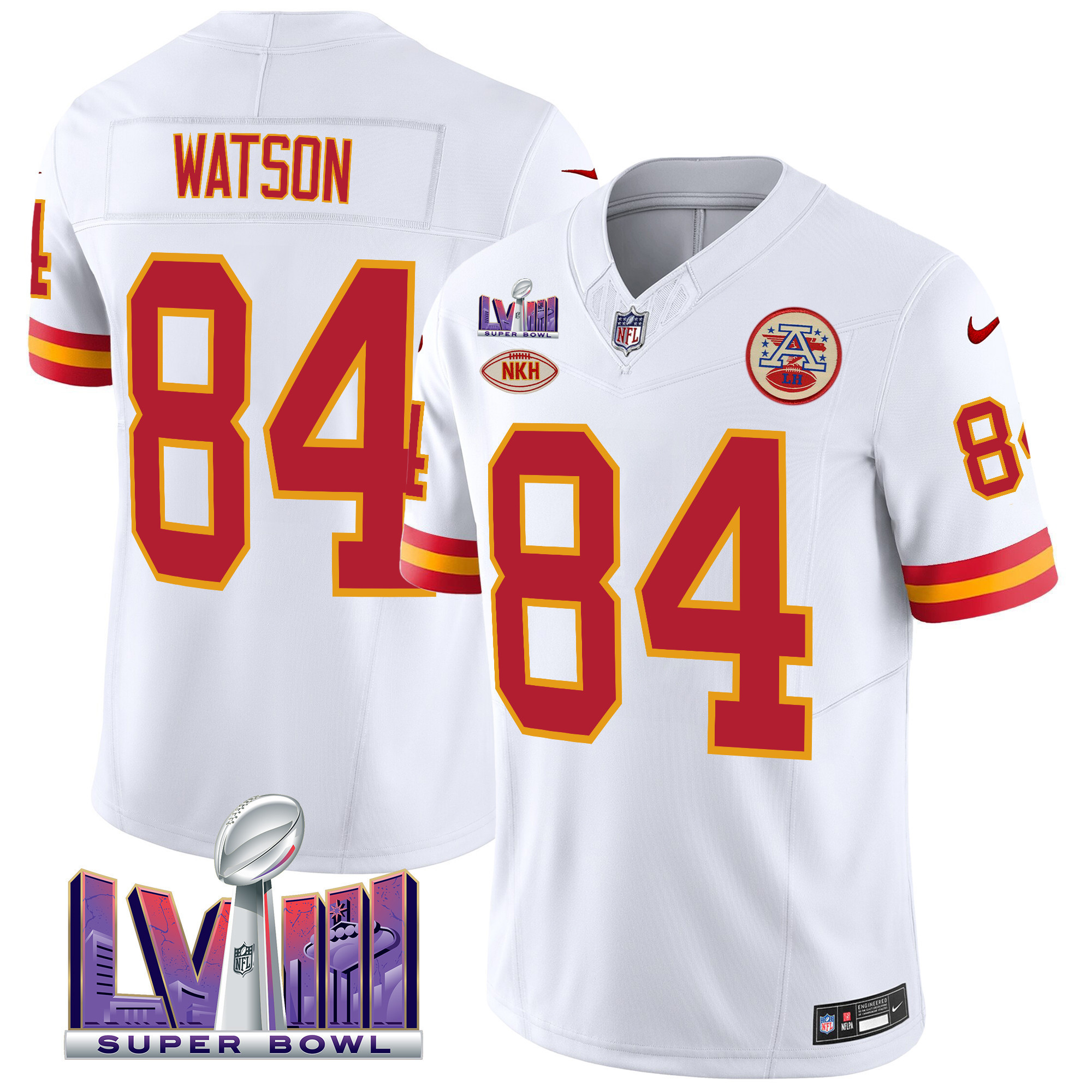 Men's Kansas City Chiefs Throwback Super Bowl LVIII Vapor Jersey - All Stitched - Image 5