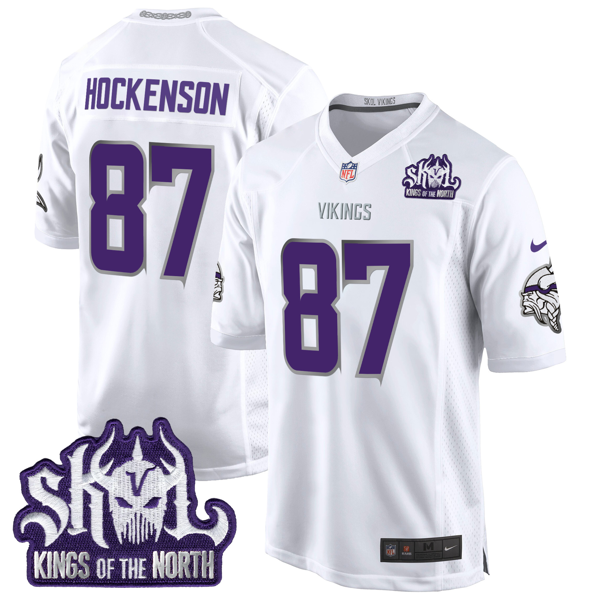 Men's Minnesota Vikings 2024 Winter Warrior Skol Patch Game Jersey - All Stitched - Image 8