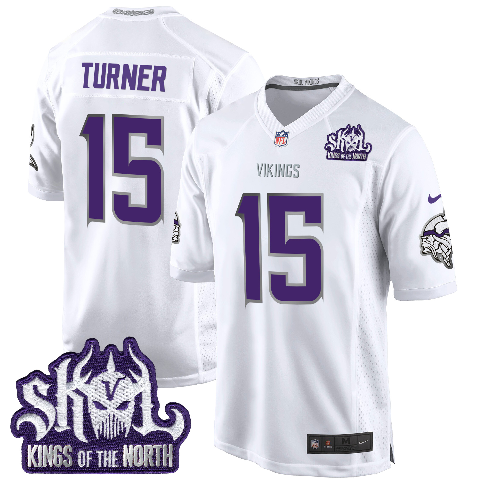 Men's Minnesota Vikings 2024 Winter Warrior Skol Patch Game Jersey - All Stitched - Image 4