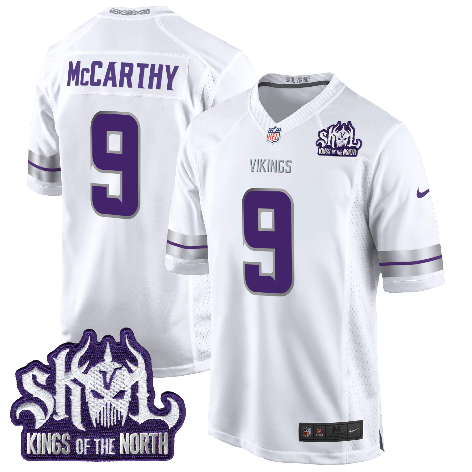 Men's Minnesota Vikings 2024 Winter Warrior Skol Patch Game Jersey - All Stitched - Image 12