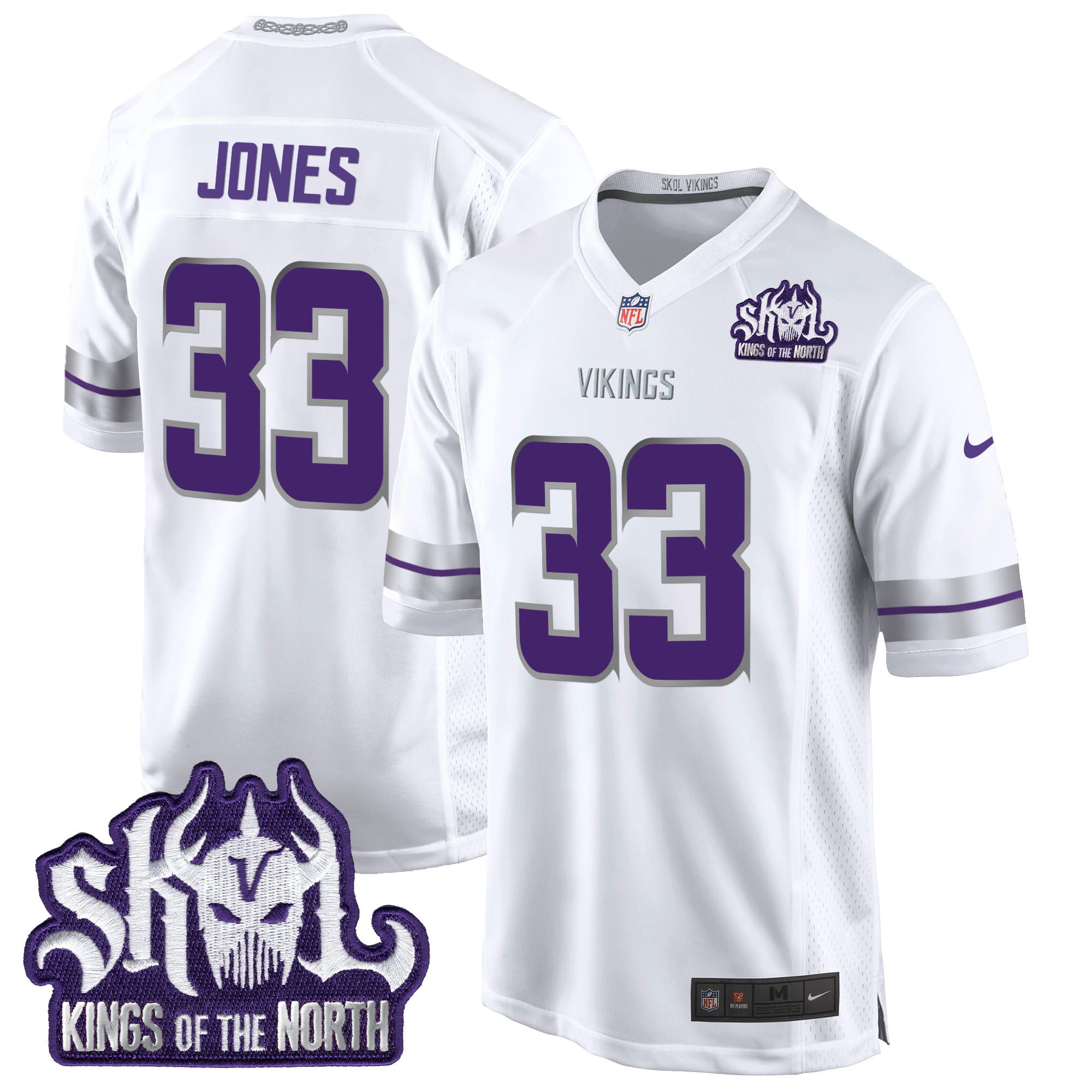 Men's Minnesota Vikings 2024 Winter Warrior Skol Patch Game Jersey - All Stitched - Image 14