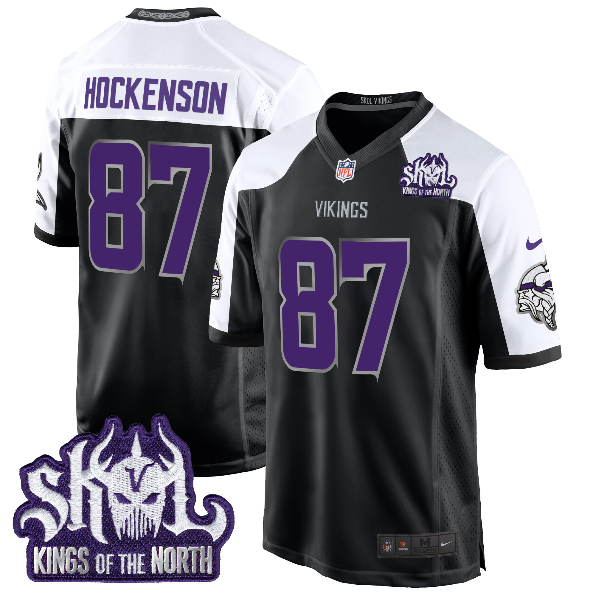 Men's Minnesota Vikings 2024 Winter Warrior Skol Patch Game Jersey - All Stitched - Image 26