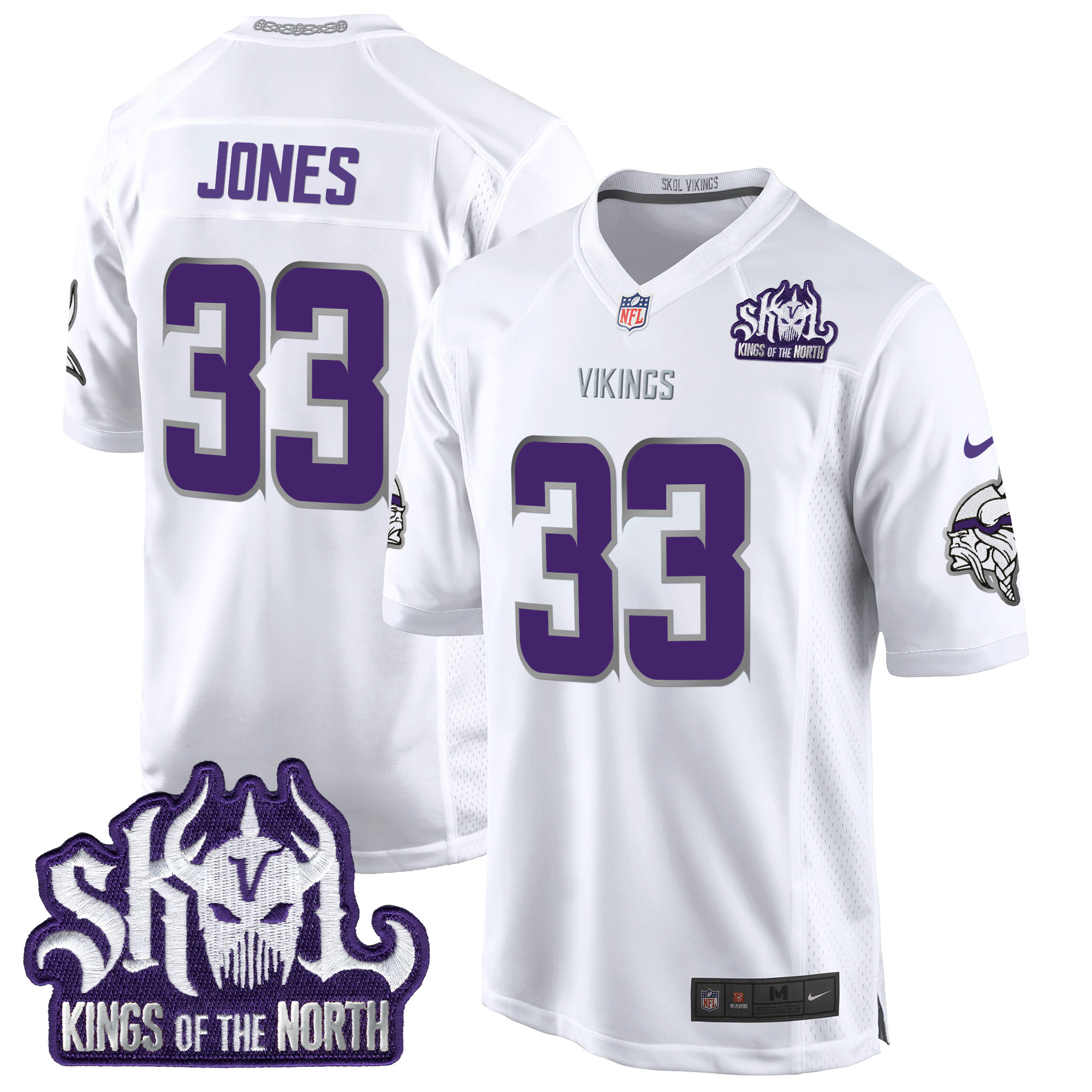 Men's Minnesota Vikings 2024 Winter Warrior Skol Patch Game Jersey - All Stitched - Image 5