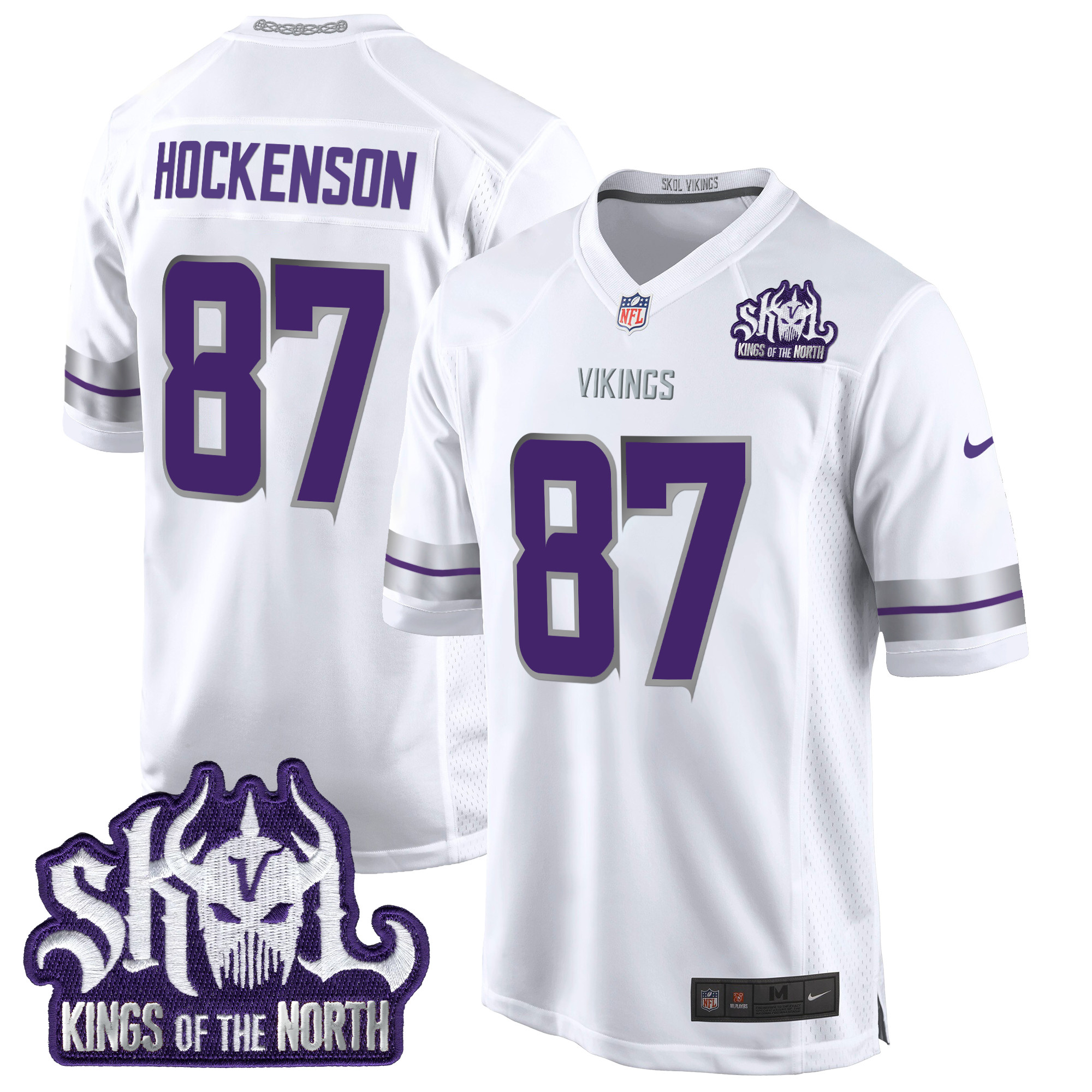 Men's Minnesota Vikings 2024 Winter Warrior Skol Patch Game Jersey - All Stitched - Image 17
