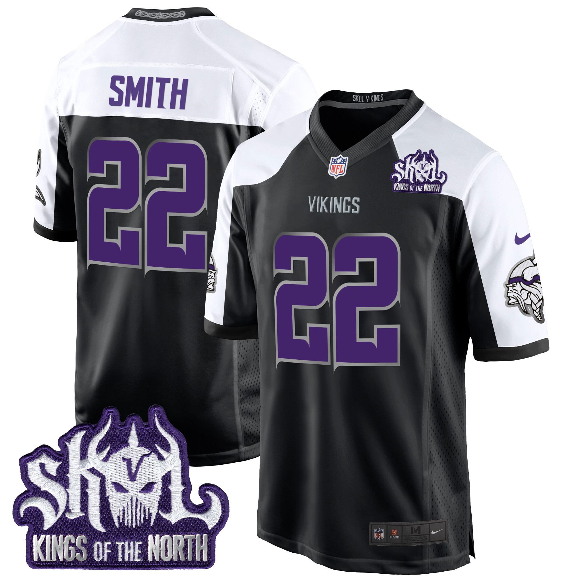 Men's Minnesota Vikings 2024 Winter Warrior Skol Patch Game Jersey - All Stitched - Image 25