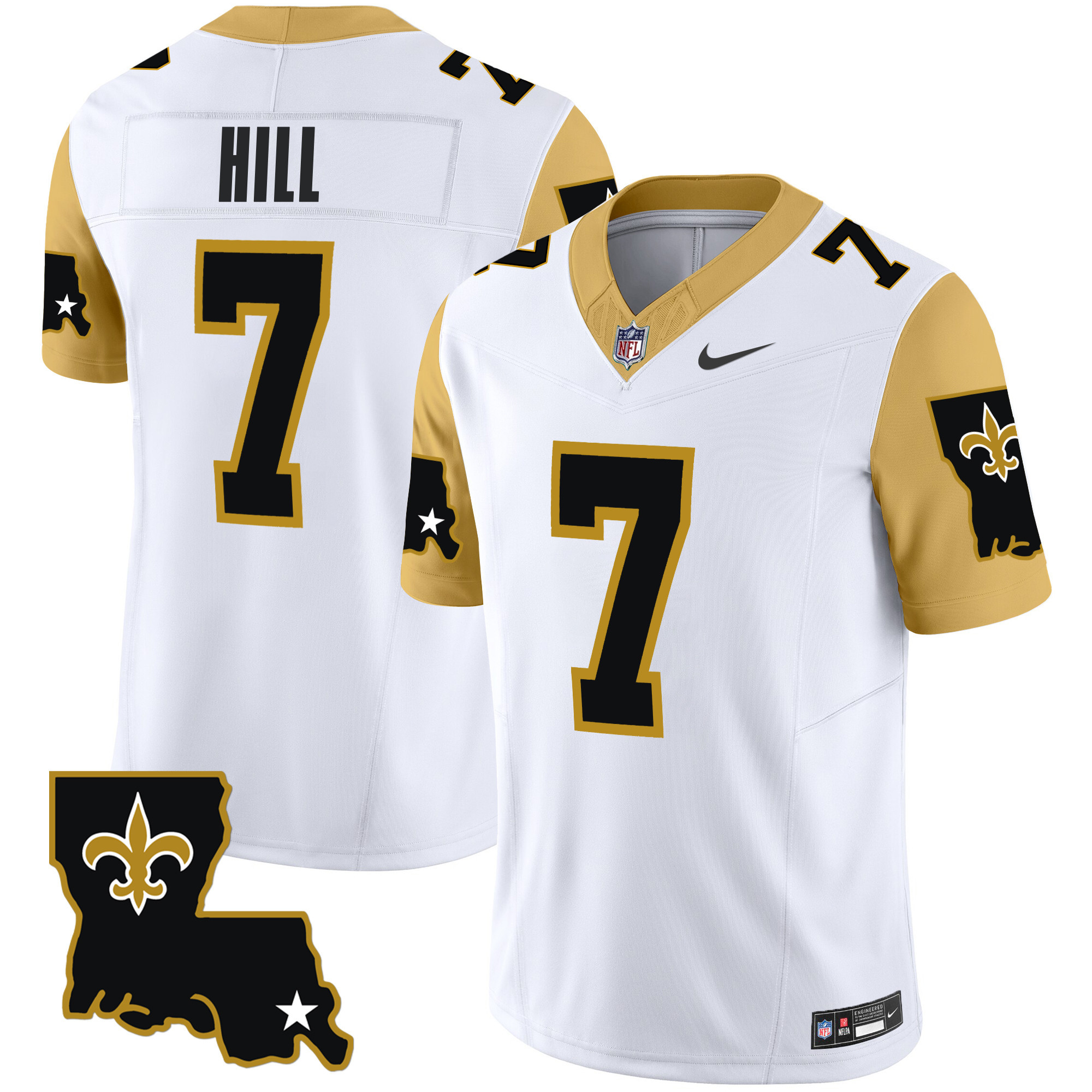 Men's New Orleans Saints 1987 Legacy Vapor Limited Jersey V2 - All Stitched - Image 8