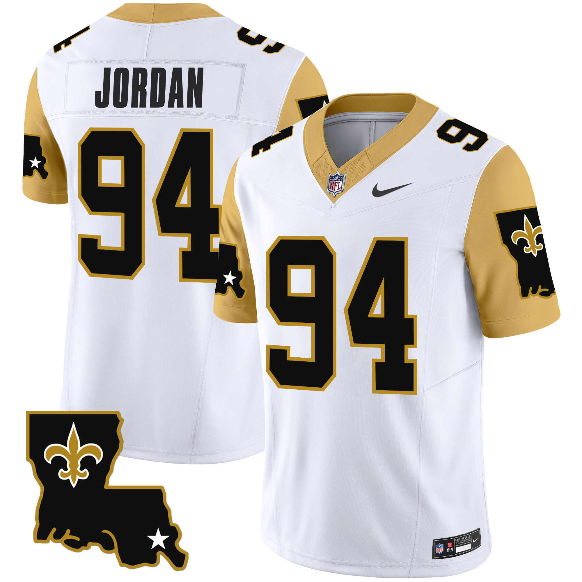 Men's New Orleans Saints 1987 Legacy Vapor Limited Jersey V2 - All Stitched - Image 4