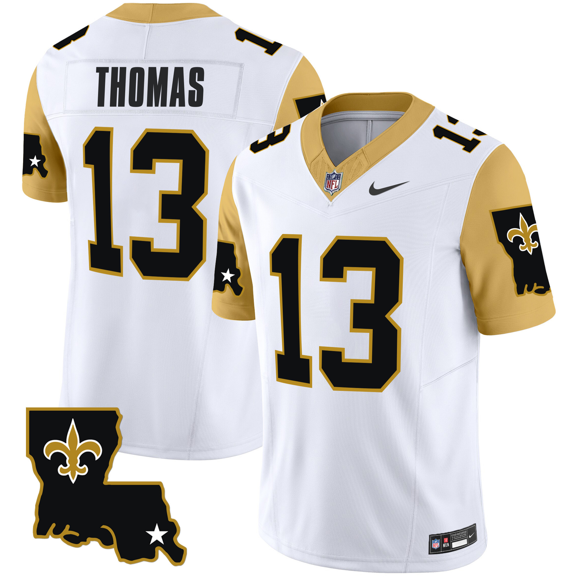 Men's New Orleans Saints 1987 Legacy Vapor Limited Jersey V2 - All Stitched - Image 7