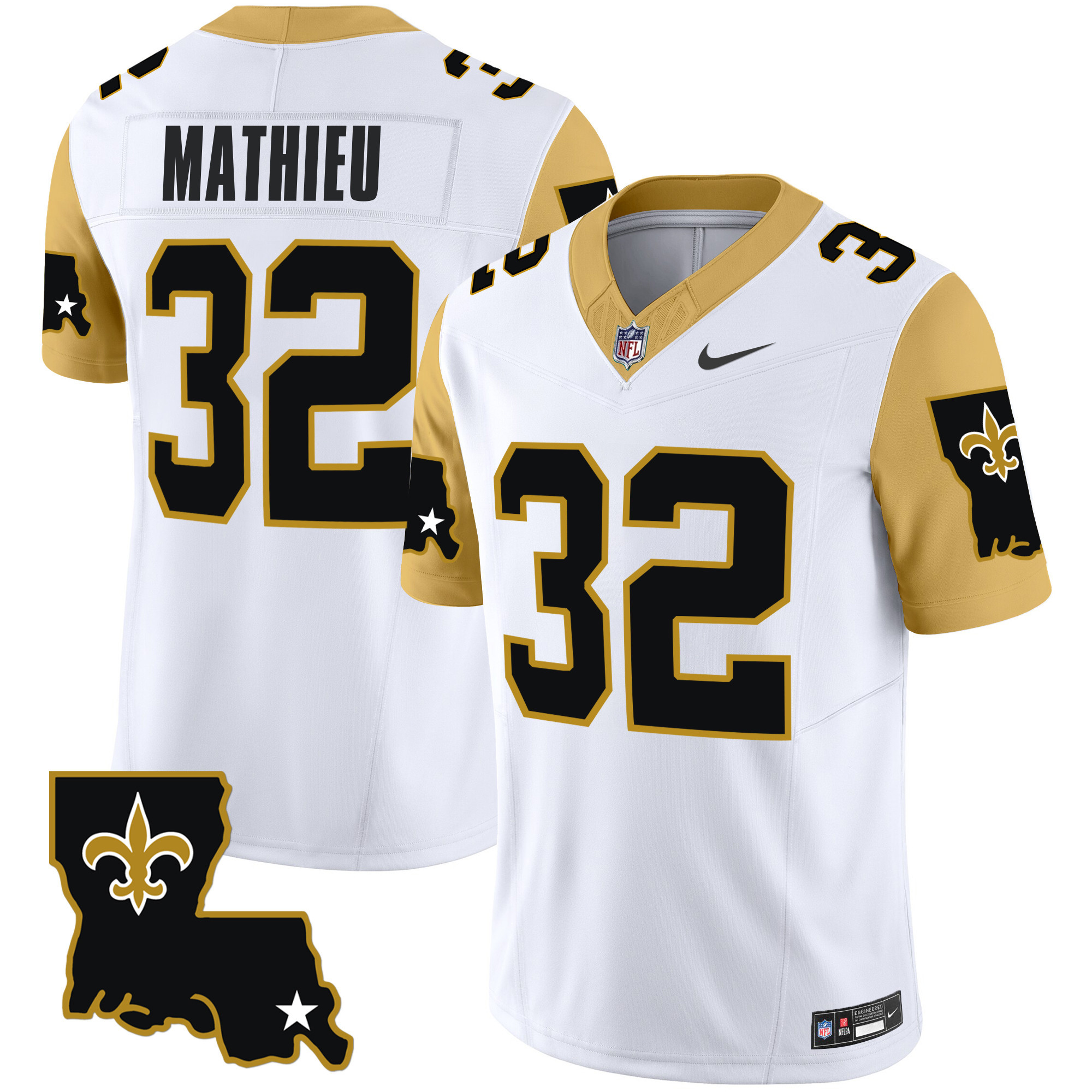 Men's New Orleans Saints 1987 Legacy Vapor Limited Jersey V2 - All Stitched - Image 9