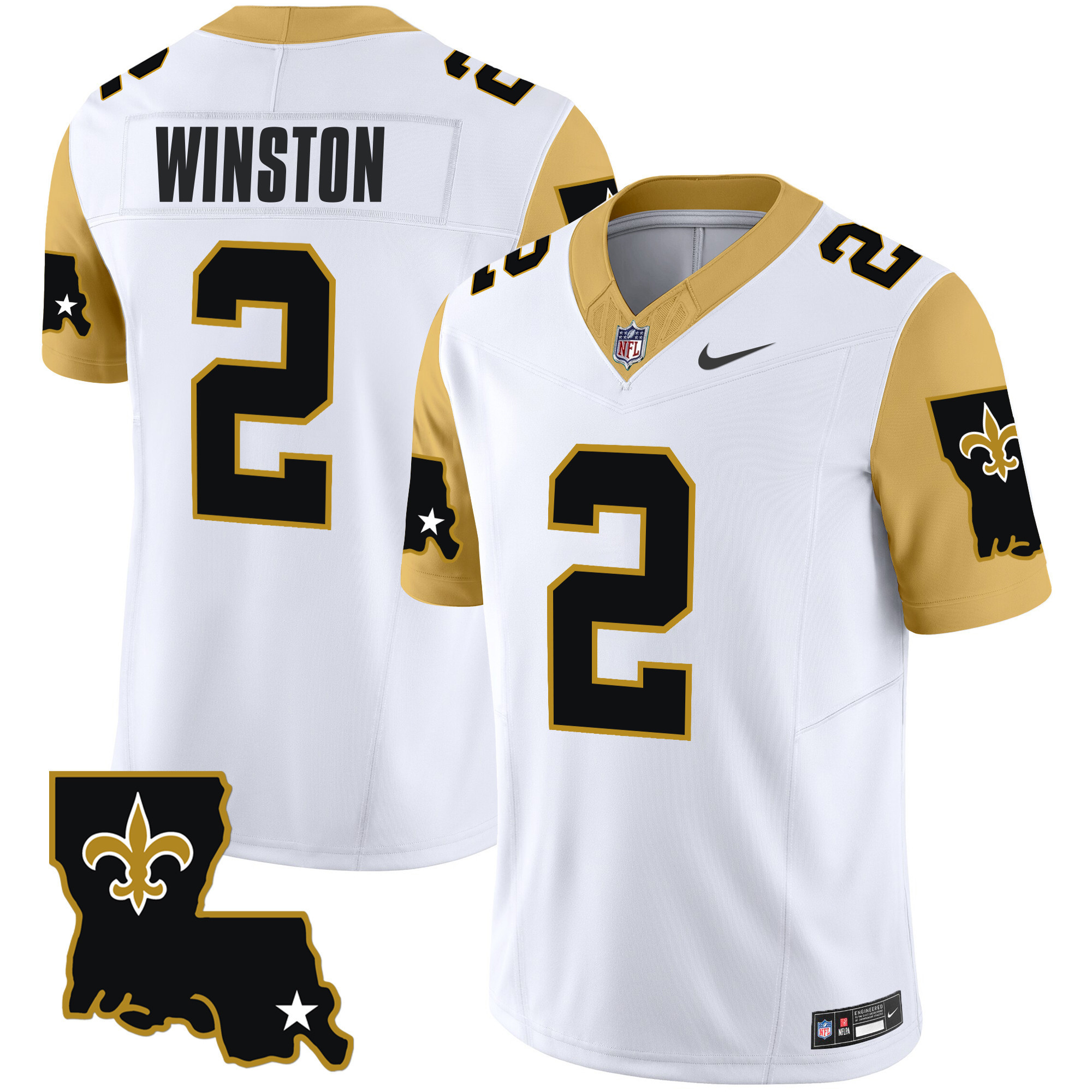 Men's New Orleans Saints 1987 Legacy Vapor Limited Jersey V2 - All Stitched