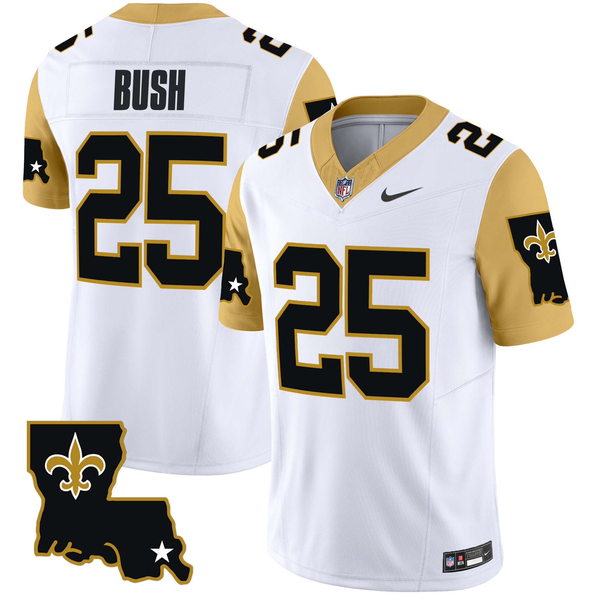 Men's New Orleans Saints 1987 Legacy Vapor Limited Jersey V2 - All Stitched - Image 10
