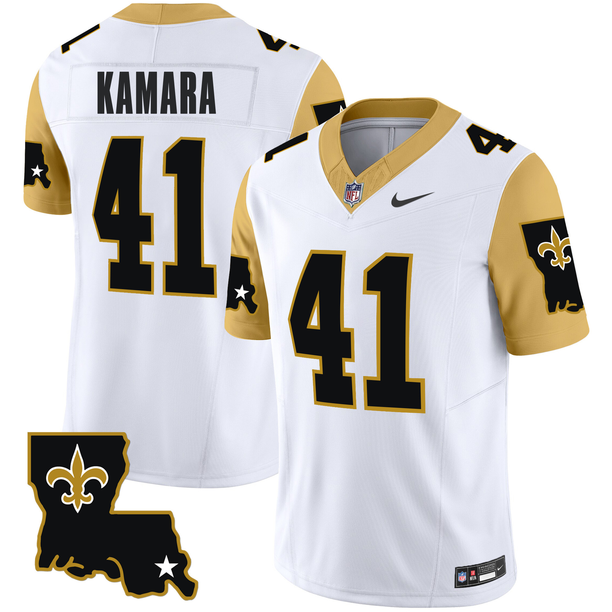 Men's New Orleans Saints 1987 Legacy Vapor Limited Jersey V2 - All Stitched - Image 3