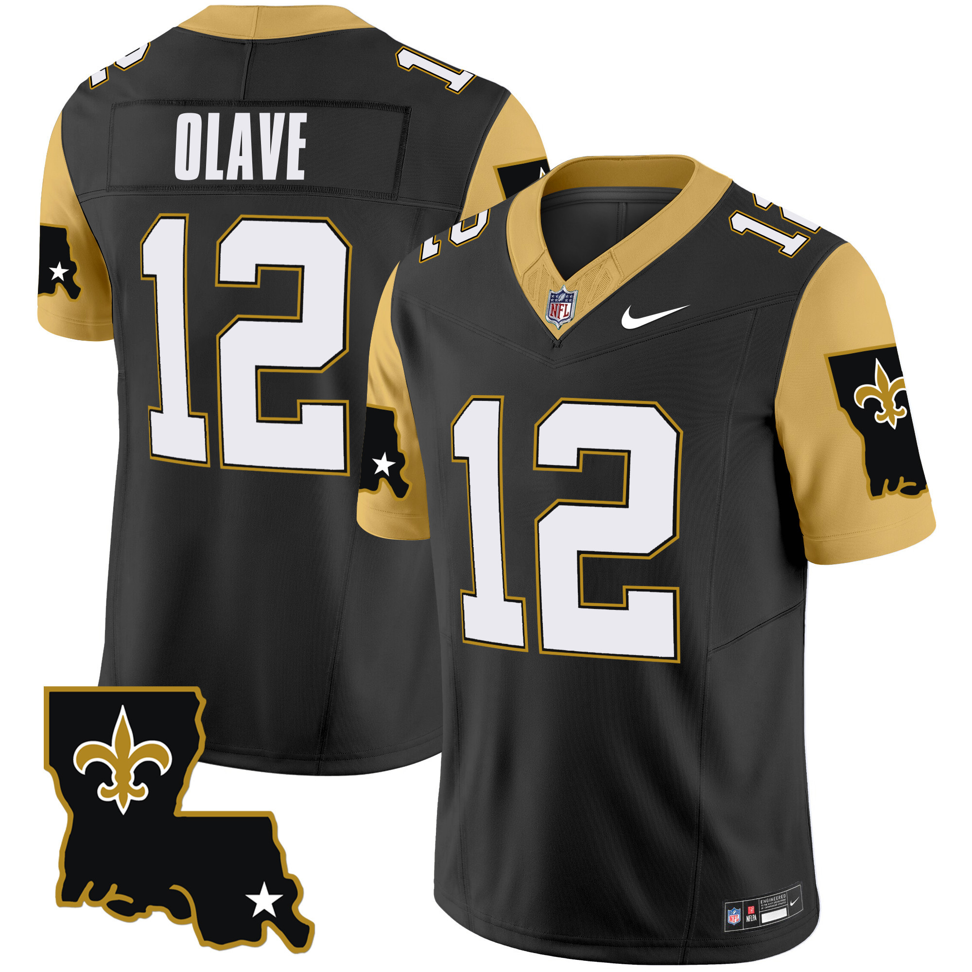 Men's New Orleans Saints 1987 Legacy Vapor Limited Jersey V2 - All Stitched - Image 12