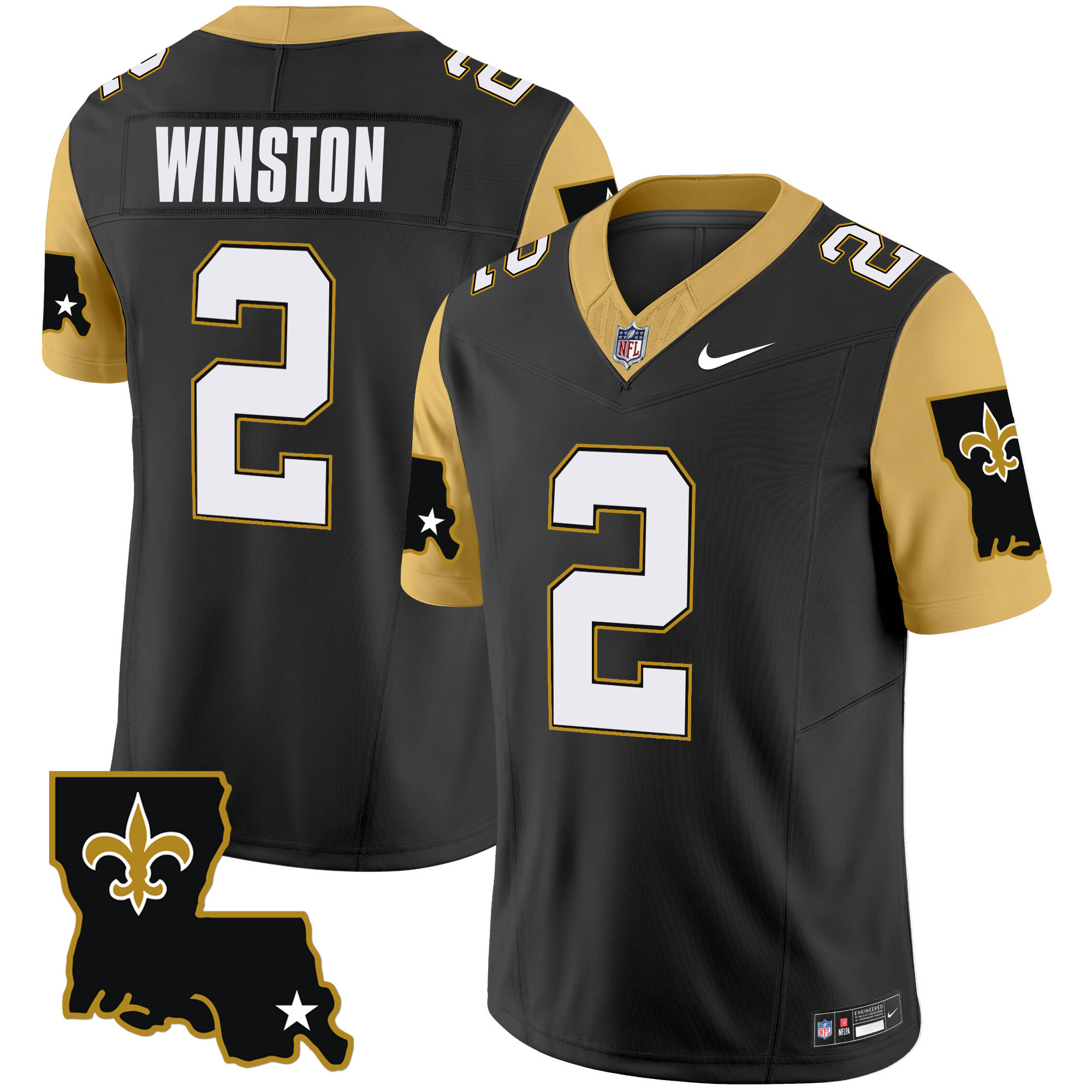 Men's New Orleans Saints 1987 Legacy Vapor Limited Jersey V2 - All Stitched - Image 11