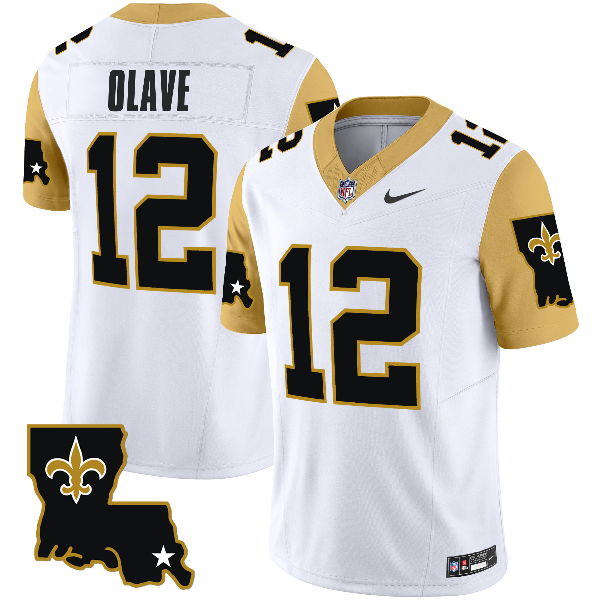 Men's New Orleans Saints 1987 Legacy Vapor Limited Jersey V2 - All Stitched - Image 2