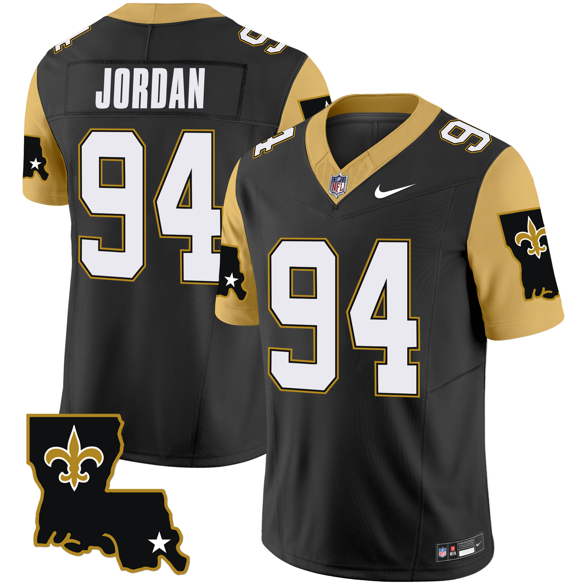 Men's New Orleans Saints 1987 Legacy Vapor Limited Jersey V2 - All Stitched - Image 14