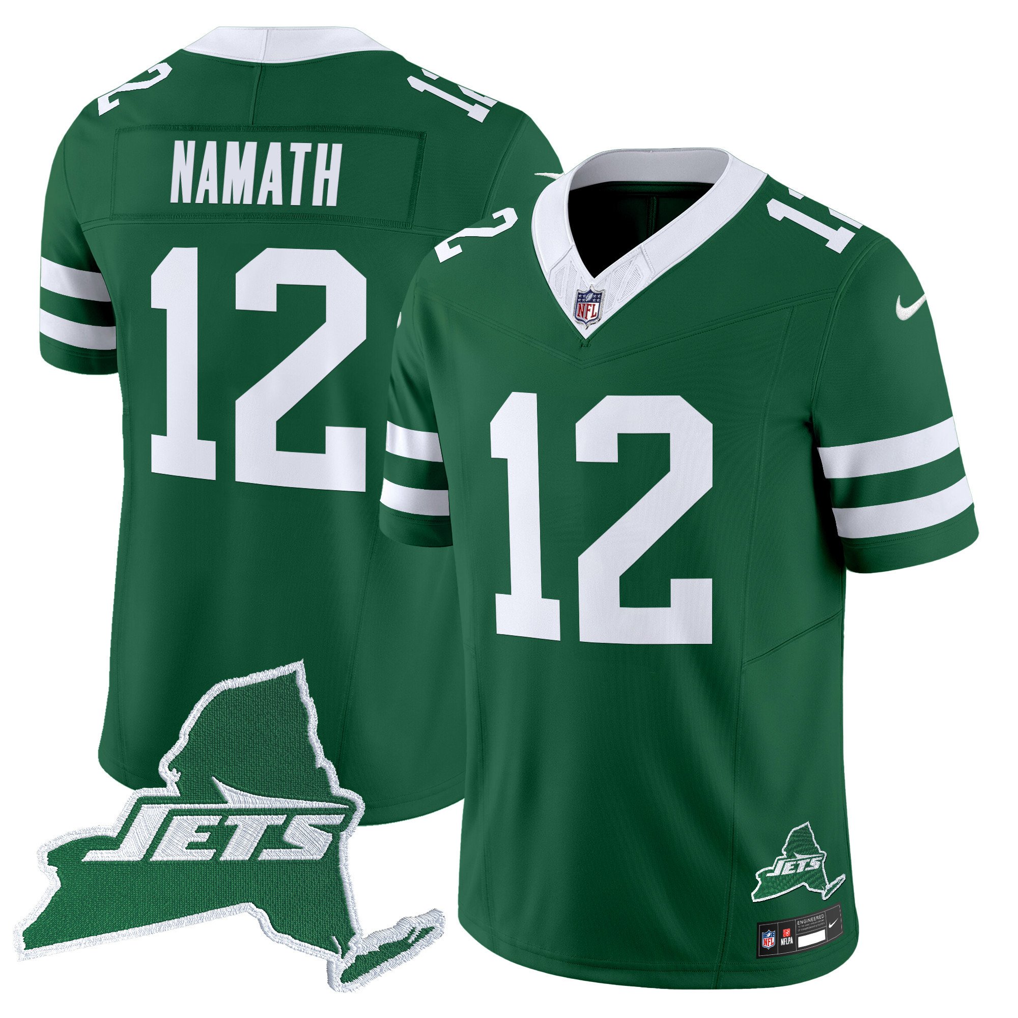 Men's New York Jets Home Patch Vapor Legacy Limited Jersey - All Stitched - Image 27