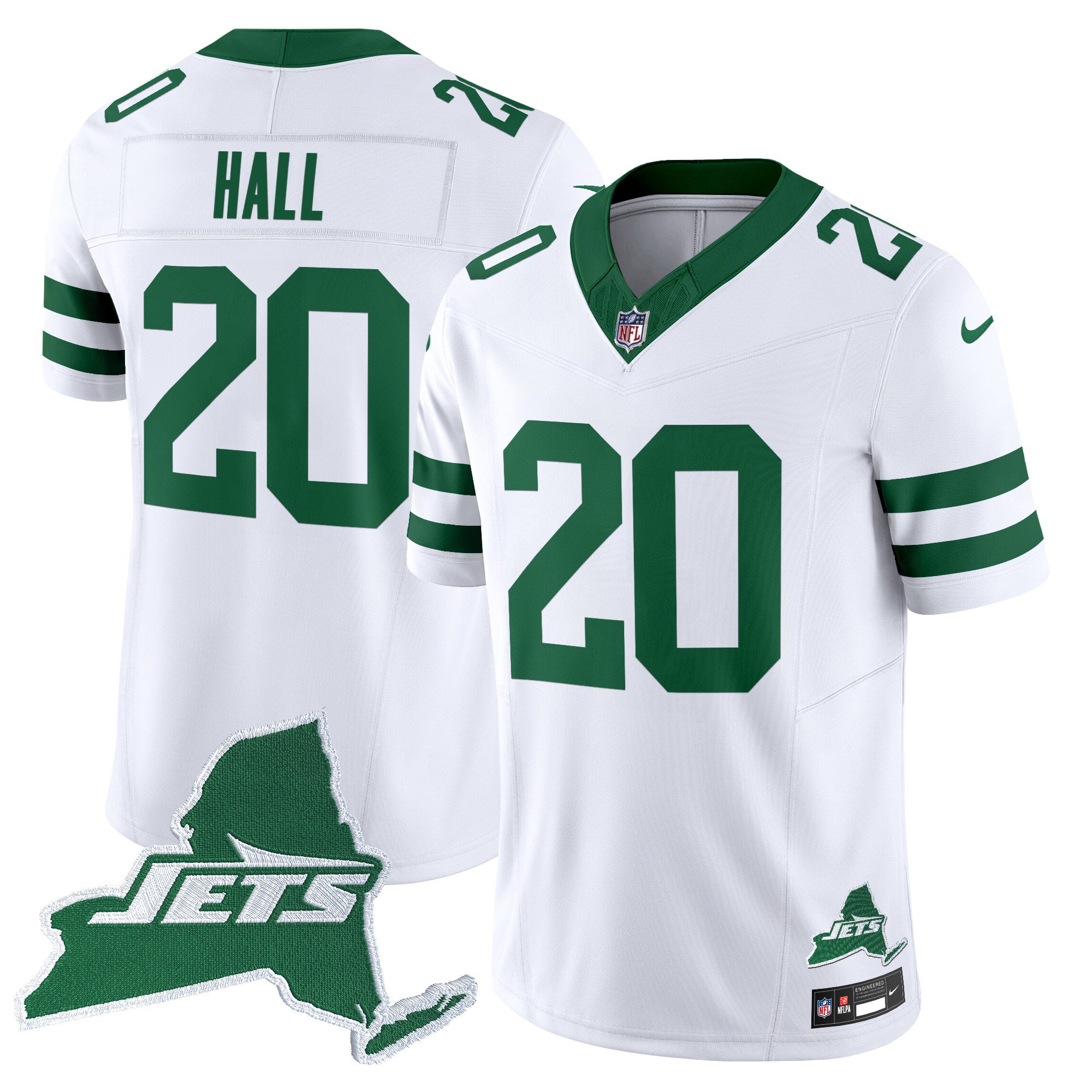 Men's New York Jets Home Patch Vapor Legacy Limited Jersey - All Stitched - Image 31