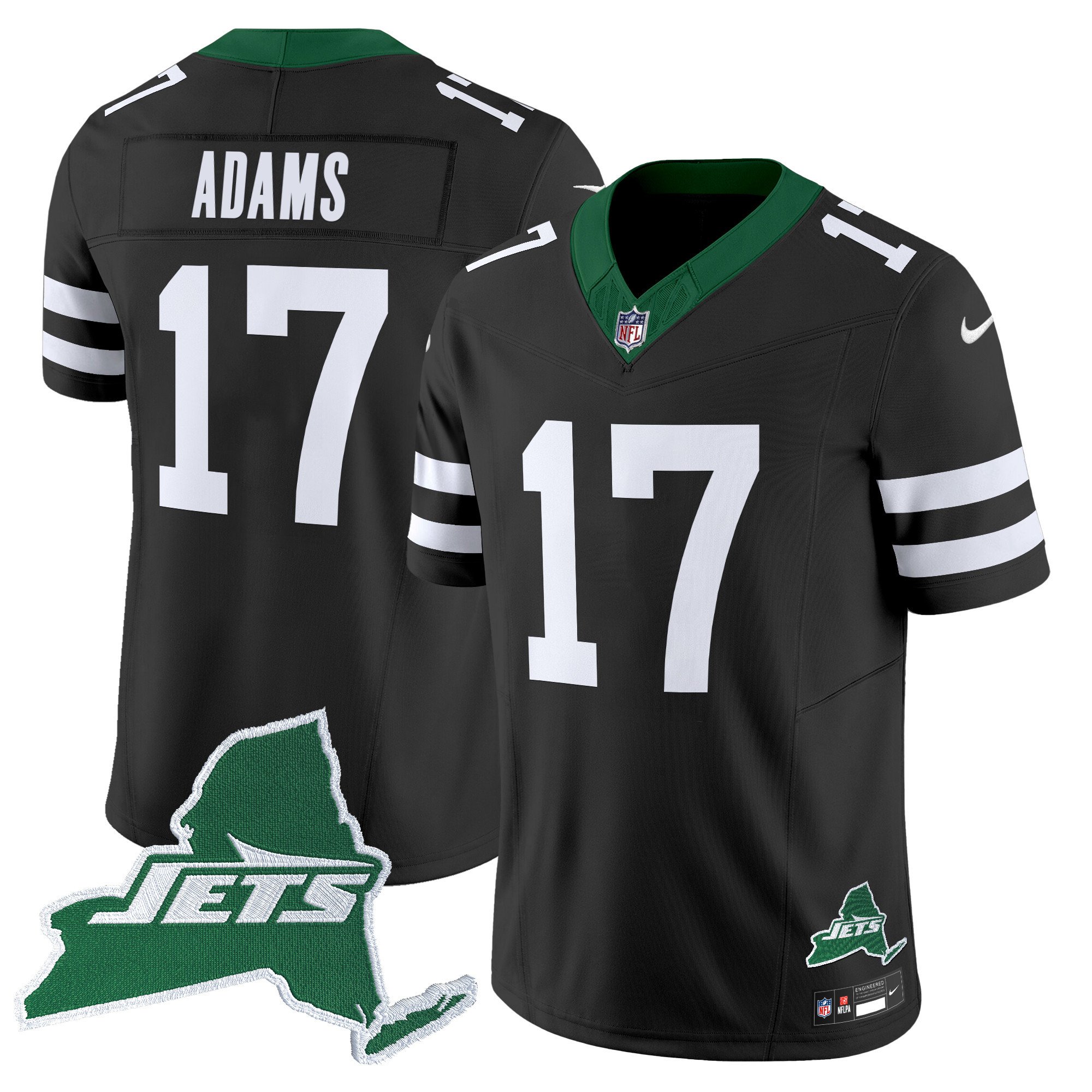 Men's New York Jets Home Patch Vapor Legacy Limited Jersey - All Stitched - Image 37