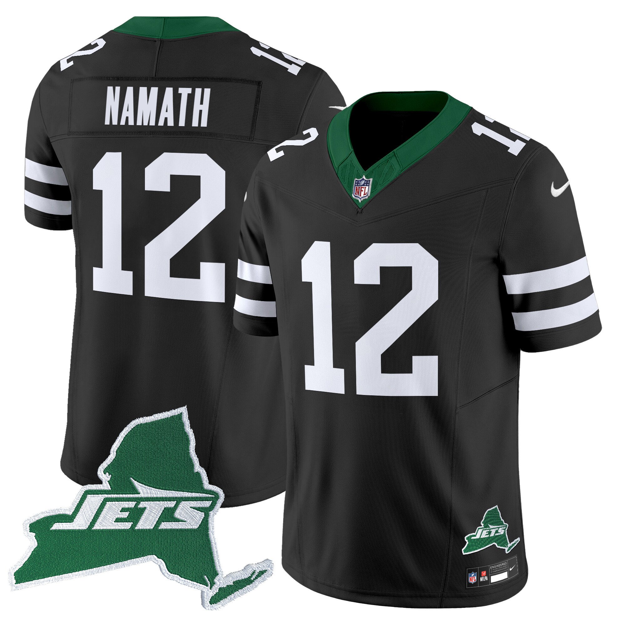 Men's New York Jets Home Patch Vapor Legacy Limited Jersey - All Stitched - Image 41
