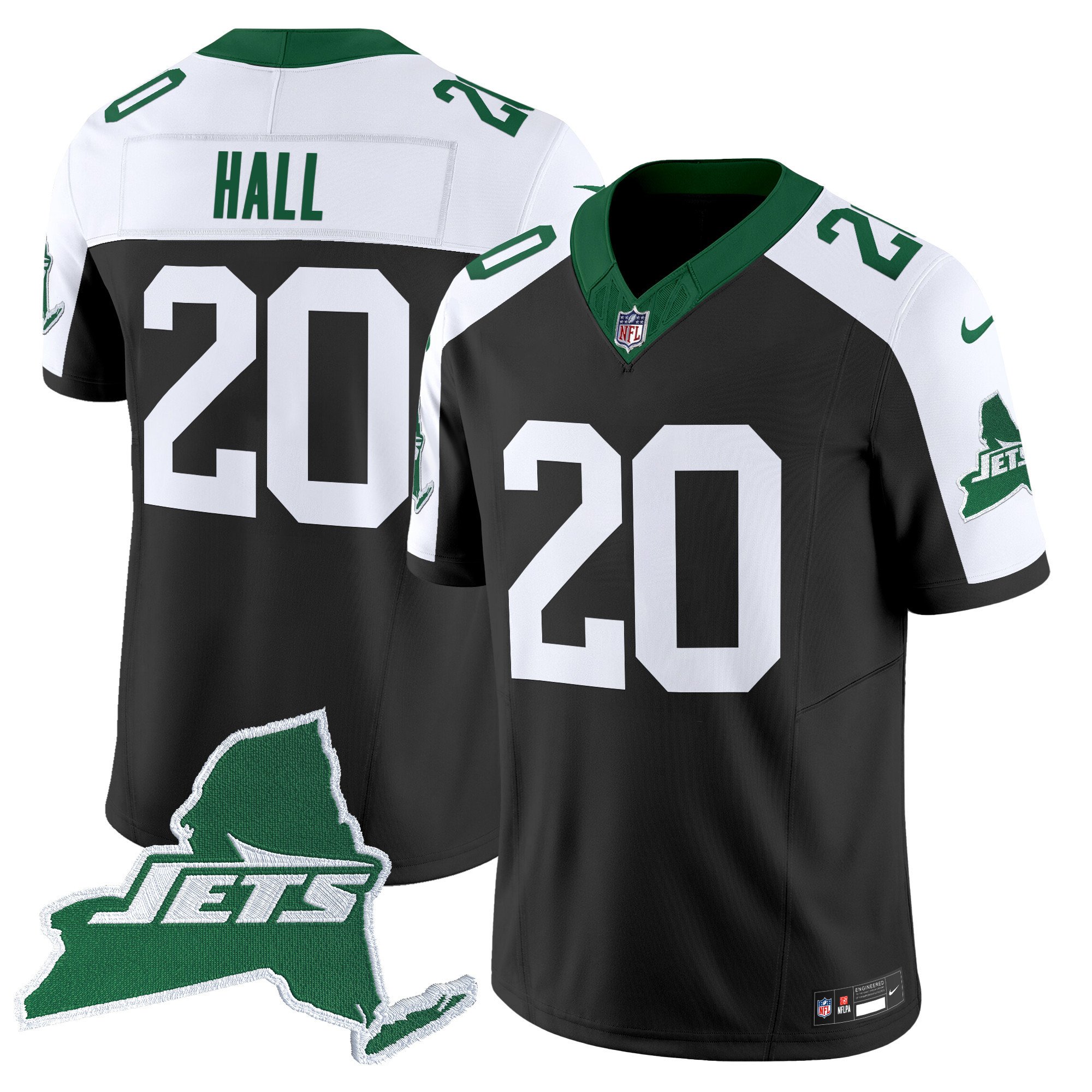 Men's New York Jets Home Patch Vapor Legacy Limited Jersey - All Stitched - Image 17