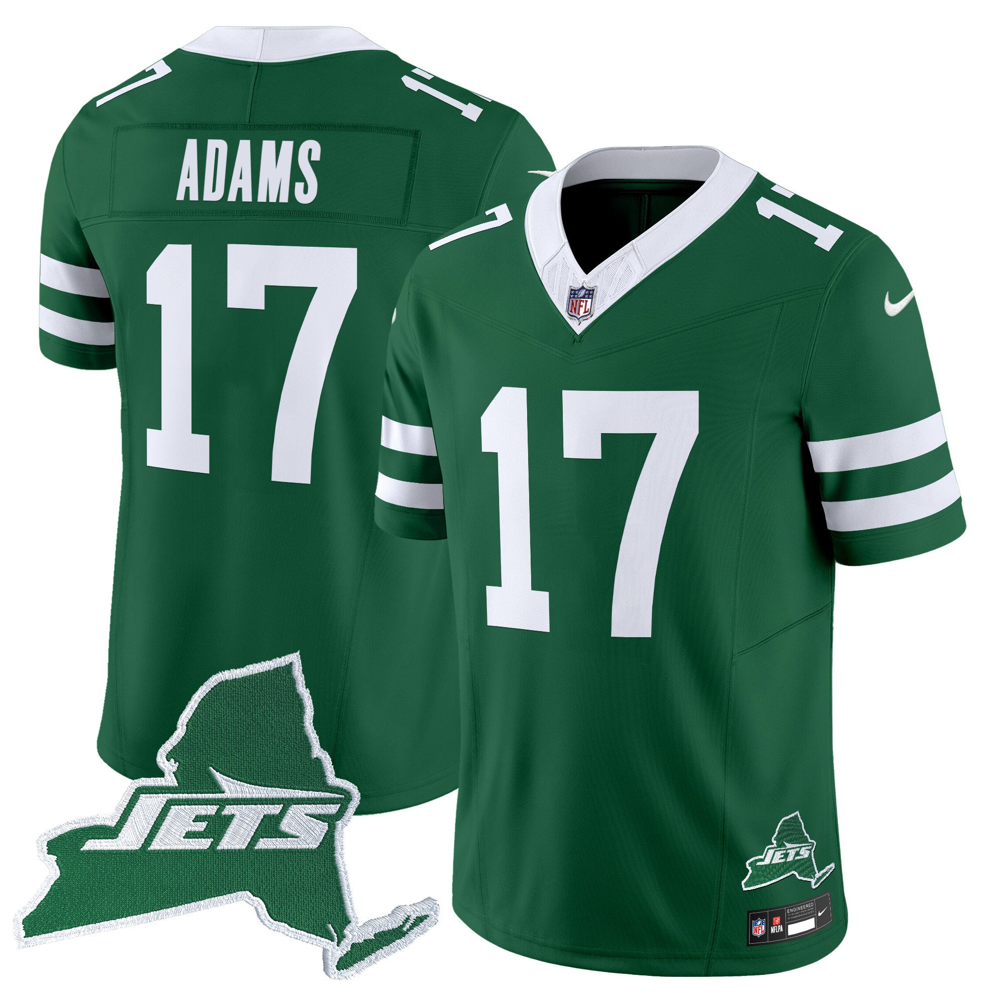 Men's New York Jets Home Patch Vapor Legacy Limited Jersey - All Stitched - Image 23