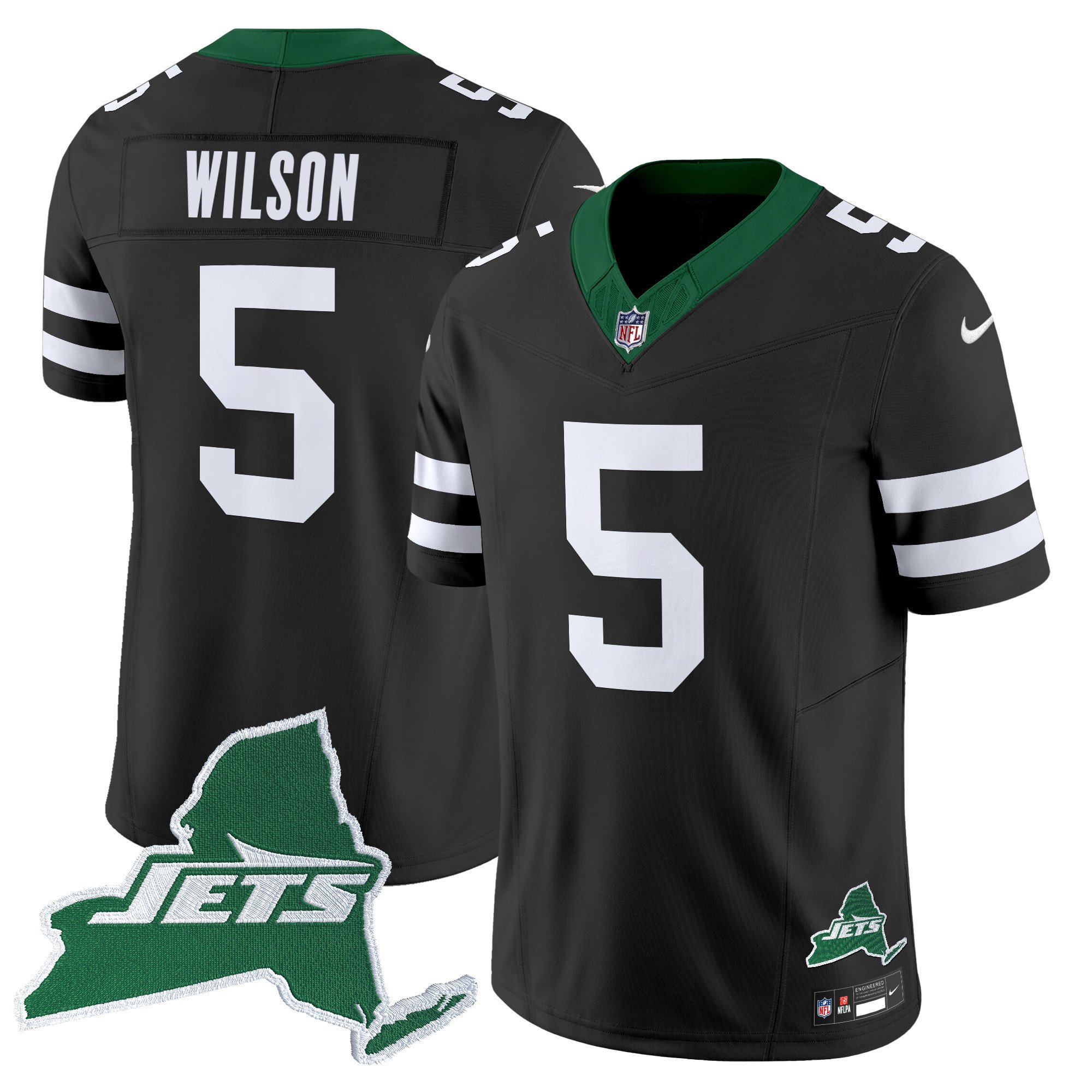 Men's New York Jets Home Patch Vapor Legacy Limited Jersey - All Stitched - Image 39