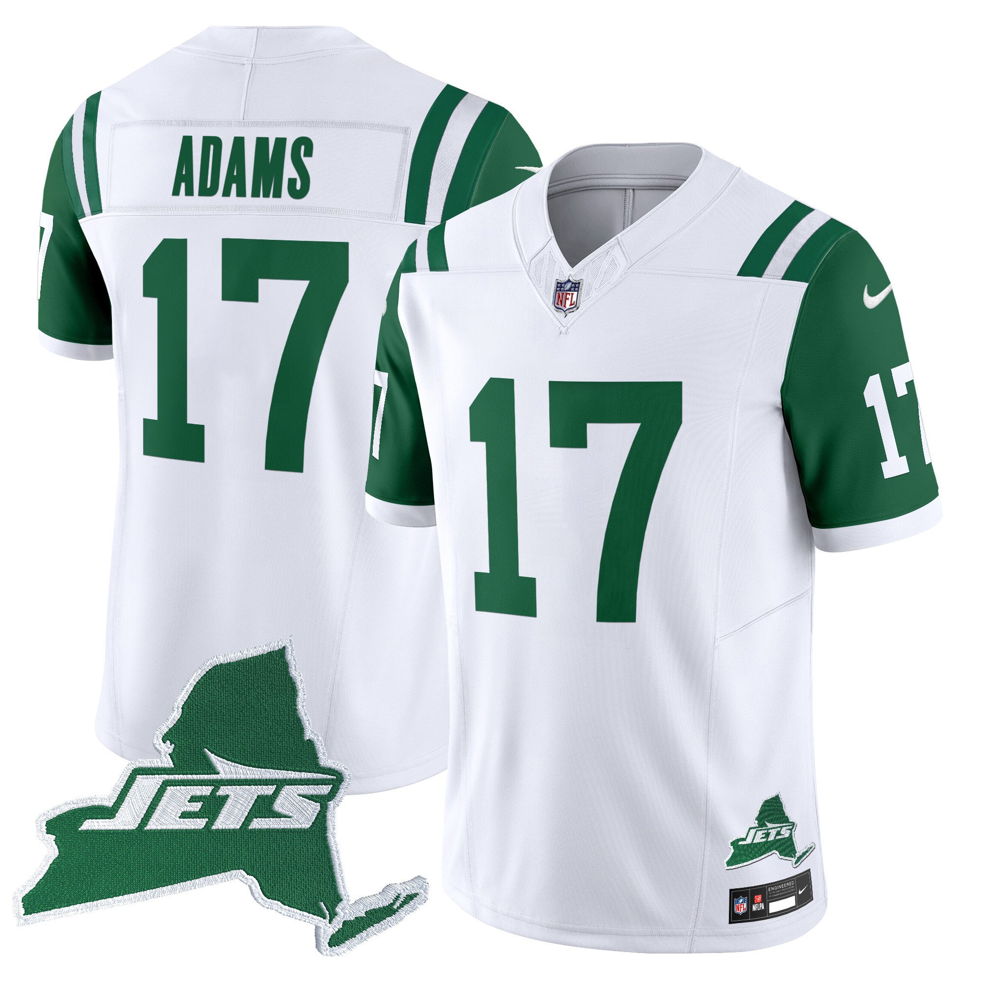 Men's New York Jets Home Patch Vapor Legacy Limited Jersey - All Stitched - Image 2