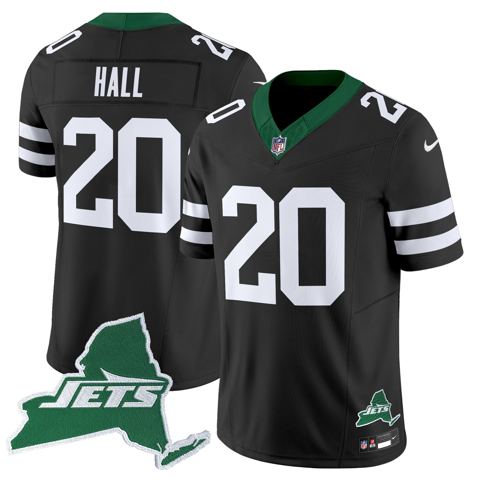 Men's New York Jets Home Patch Vapor Legacy Limited Jersey - All Stitched - Image 38