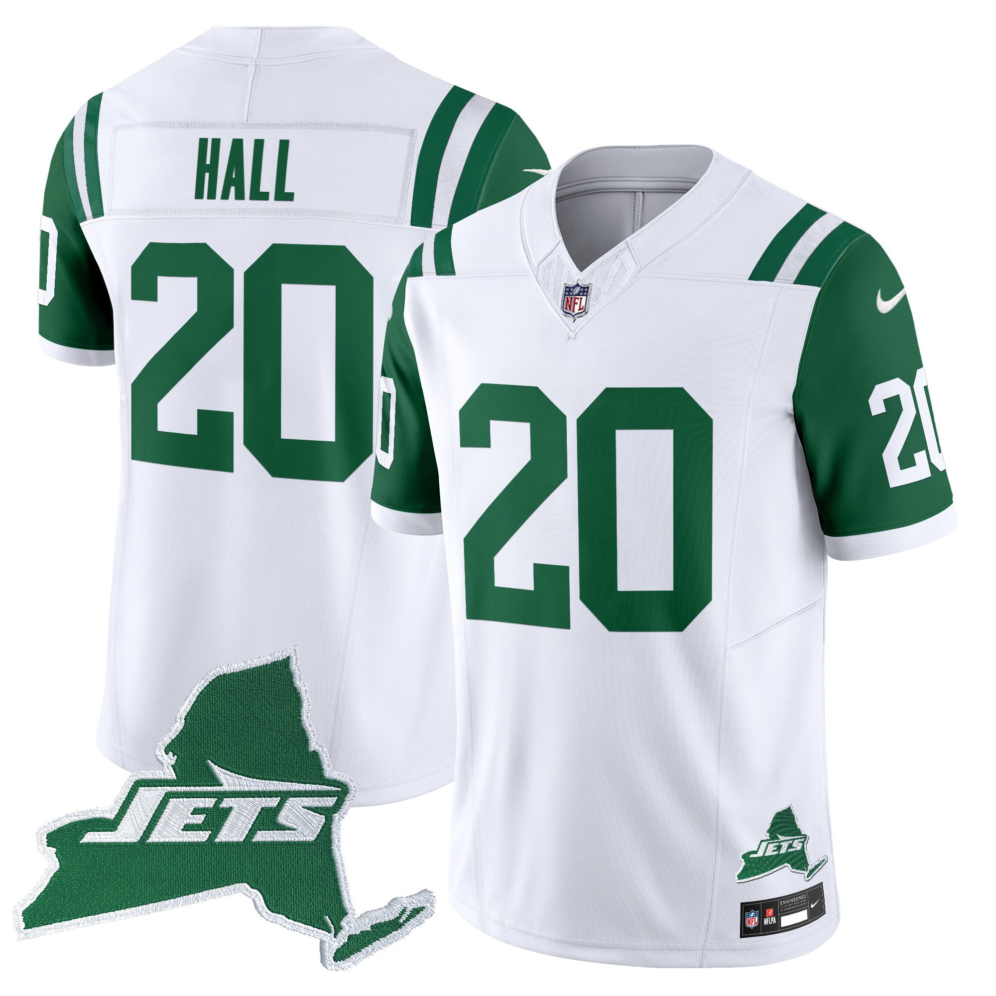 Men's New York Jets Home Patch Vapor Legacy Limited Jersey - All Stitched - Image 3