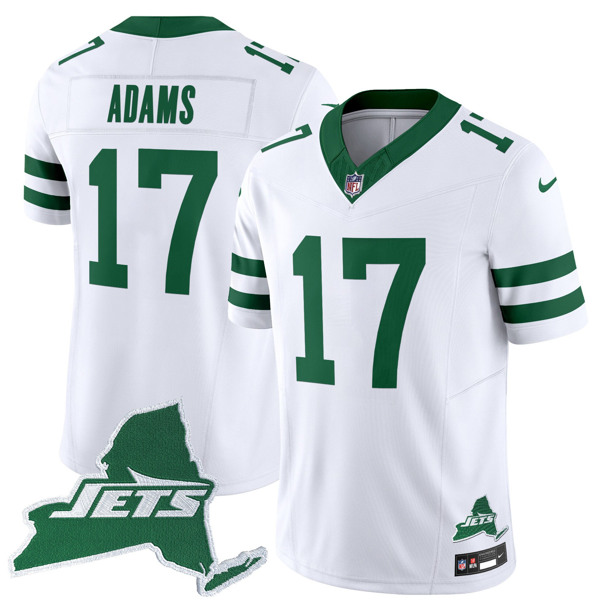Men's New York Jets Home Patch Vapor Legacy Limited Jersey - All Stitched - Image 30