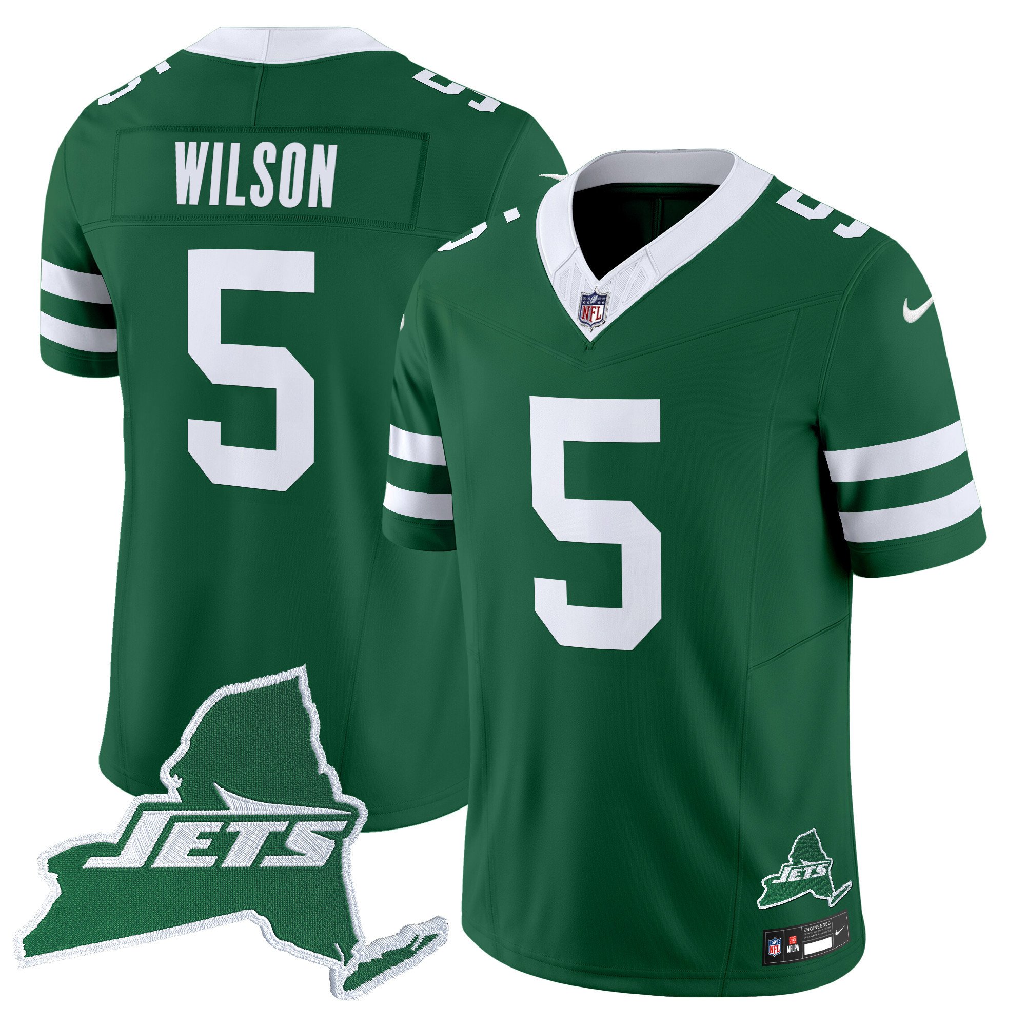 Men's New York Jets Home Patch Vapor Legacy Limited Jersey - All Stitched - Image 25
