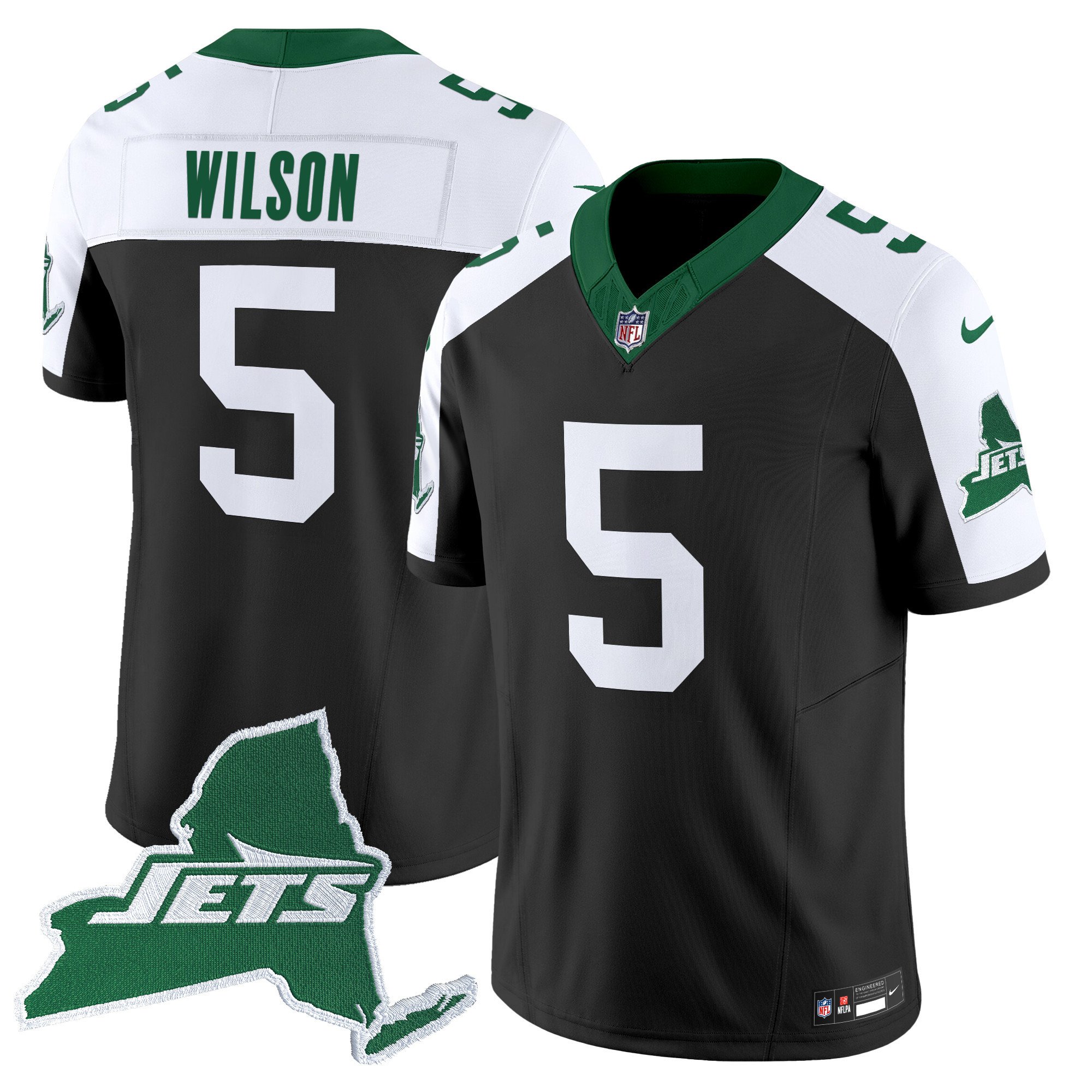 Men's New York Jets Home Patch Vapor Legacy Limited Jersey - All Stitched - Image 18