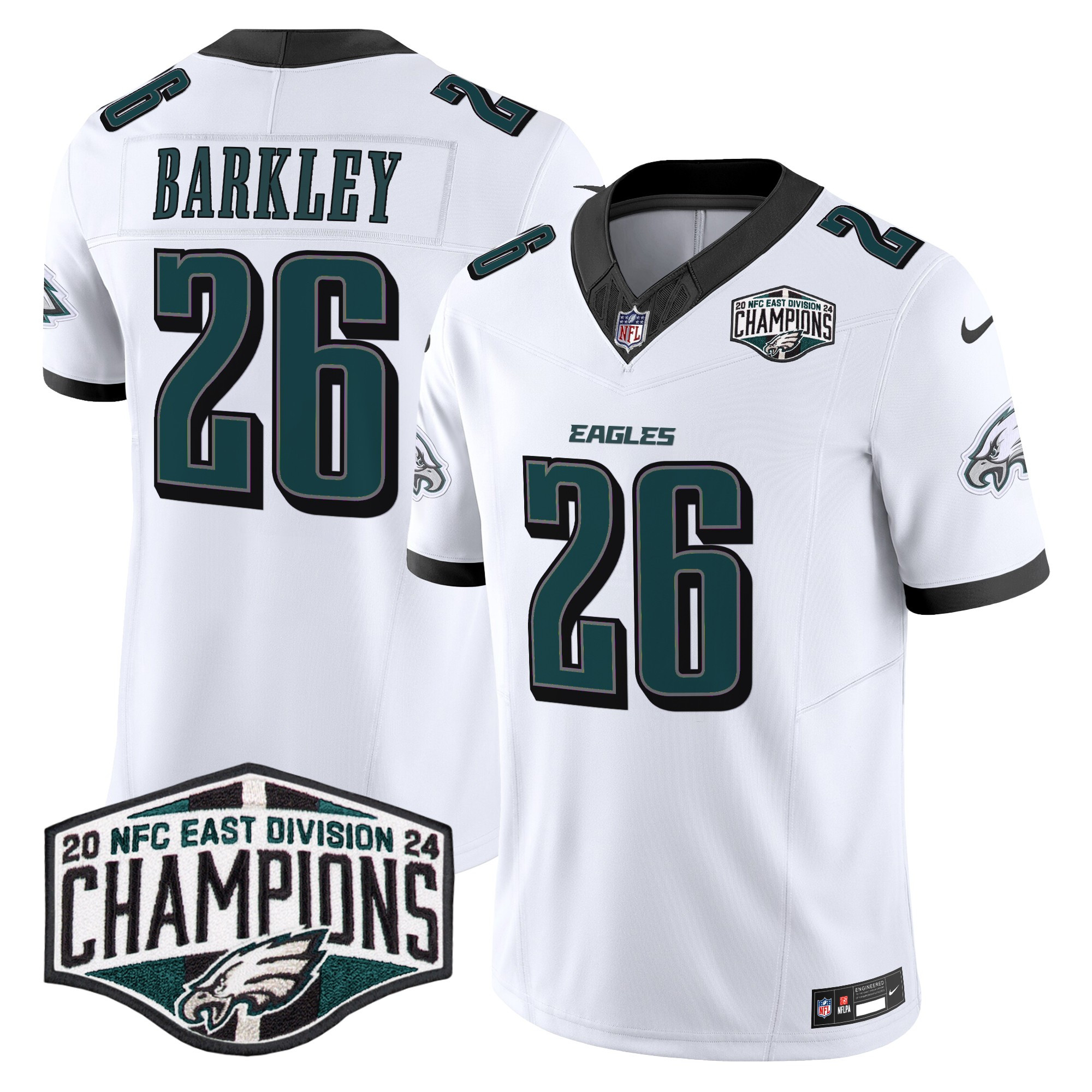 Men's Philadelphia Eagles 2024 NFC East Division Champions Vapor Limited Jersey - All Stitched - Image 9
