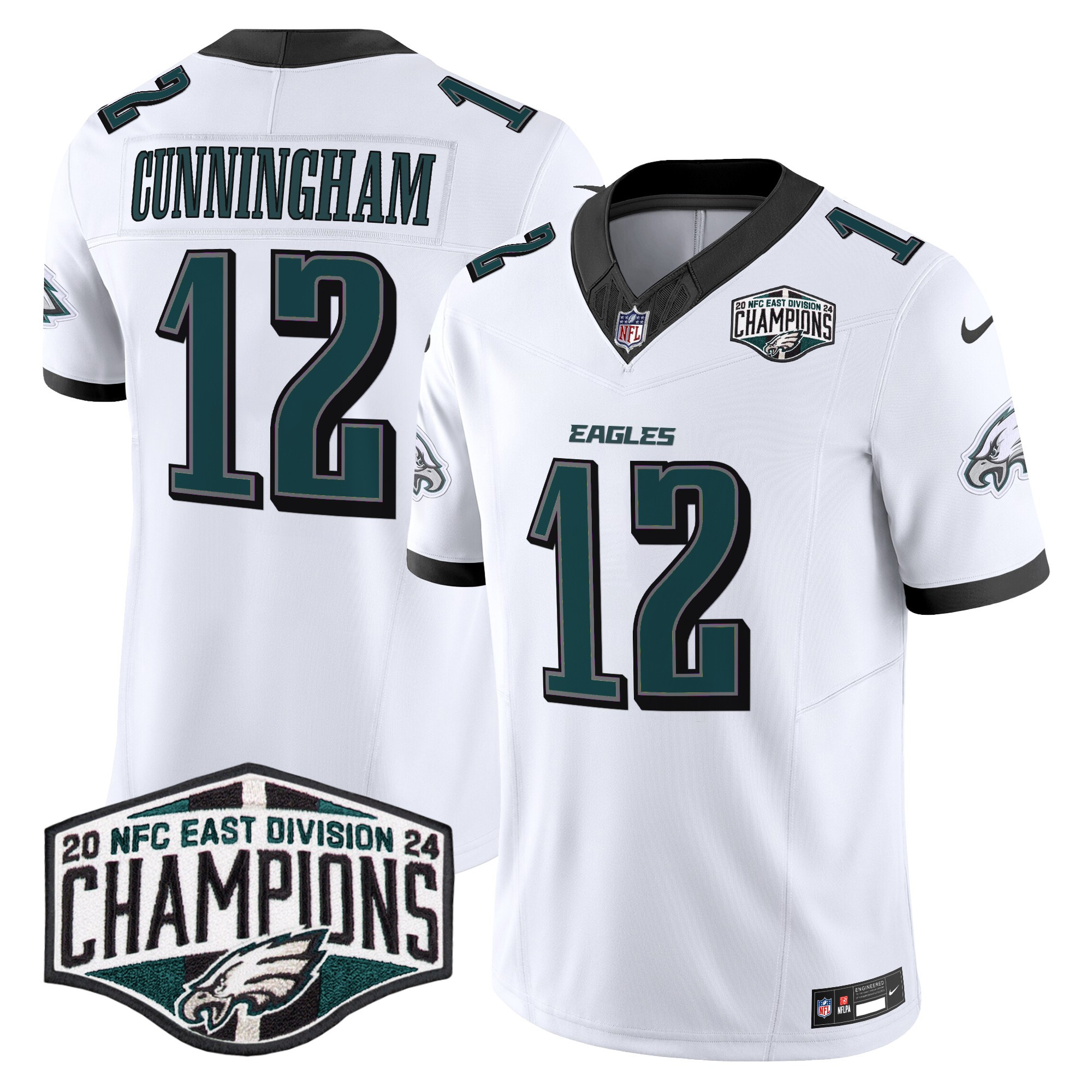 Men's Philadelphia Eagles 2024 NFC East Division Champions Vapor Limited Jersey - All Stitched - Image 14