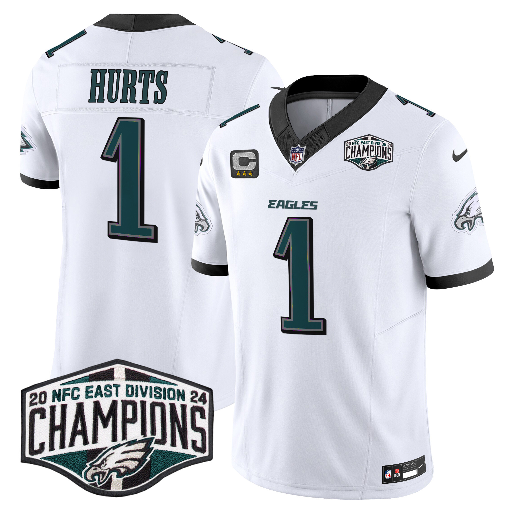 Men's Philadelphia Eagles 2024 NFC East Division Champions Vapor Limited Jersey - All Stitched - Image 11